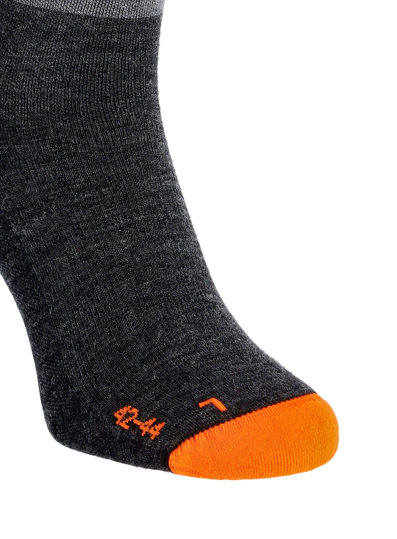 Pohodniške nogavice Salewa Fanes Hybrid Stripes Merino Crew Socks - medium grey melange