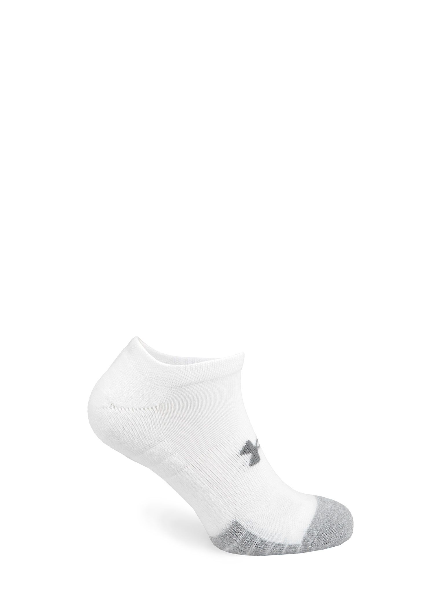 Nogavice Under Armour HeatGear No Show Socks 3-pack - steel/white/white