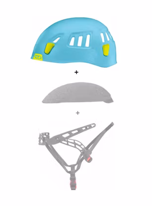 Ohišje čelade Climbing Technology/SKYLOTEC Moon External Shell - light blue/green
