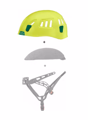 Ohišje čelade Climbing Technology/SKYLOTEC Moon External Shell - green/dark green
