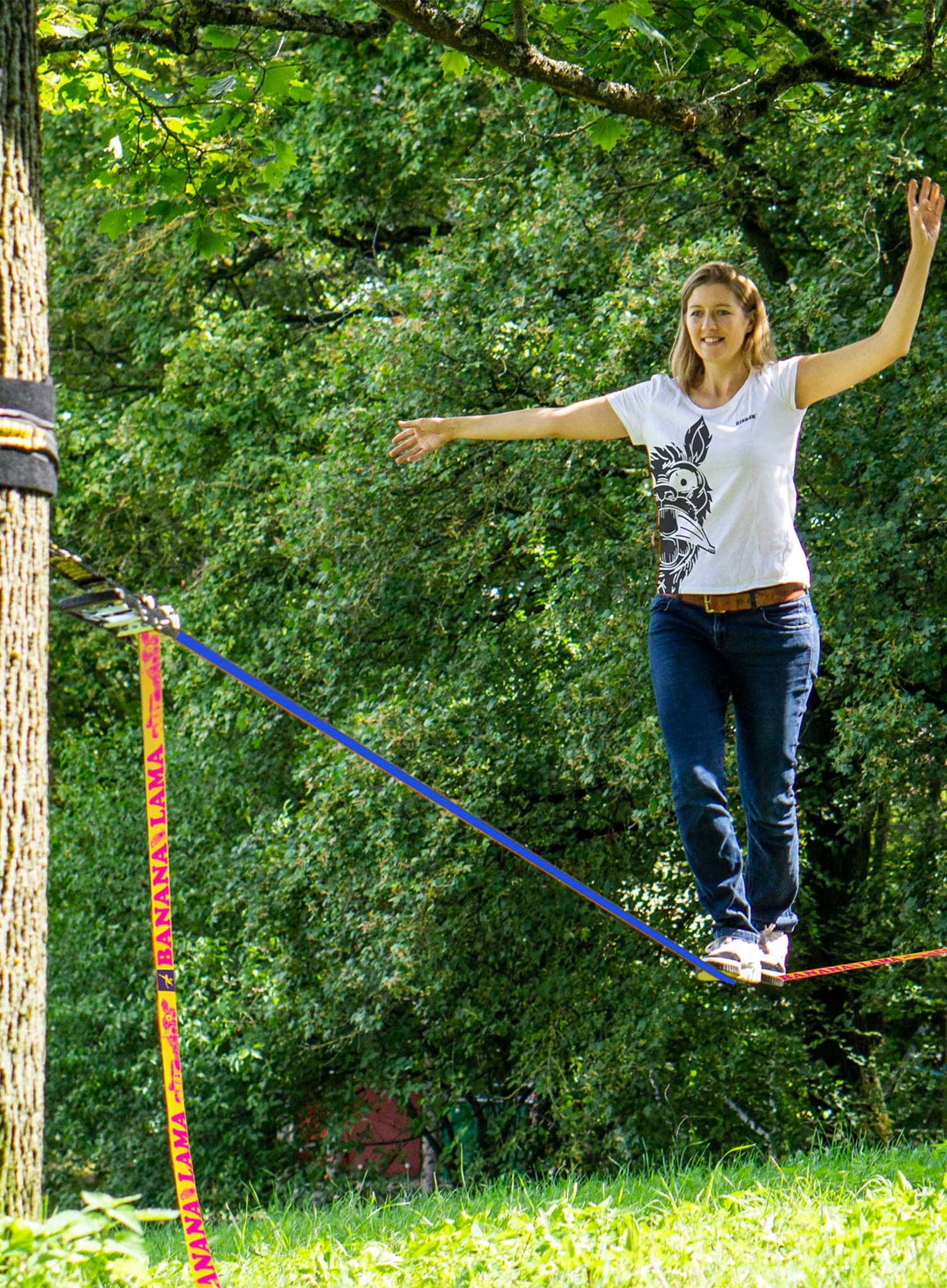 Slackline Gibbon Slacklines Bananalama Treewear Set