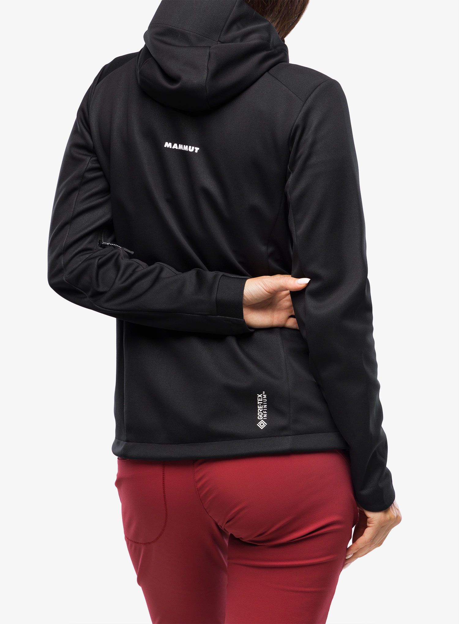 Ženski softshell Mammut Ultimate VII SO Hooded Jacket - black