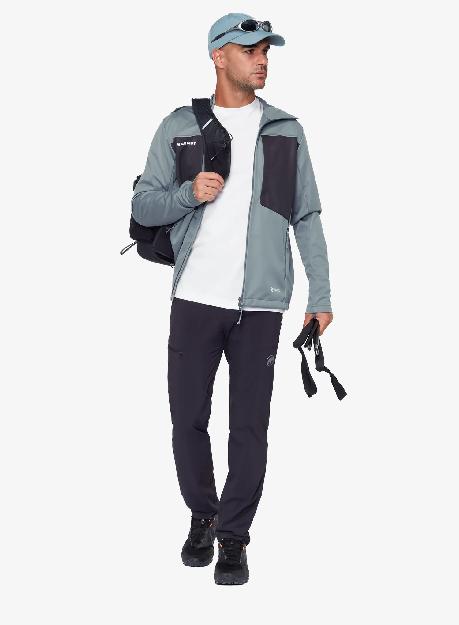 Softshell Mammut Ultimate VIII SO Hooded Jacket - strata/black