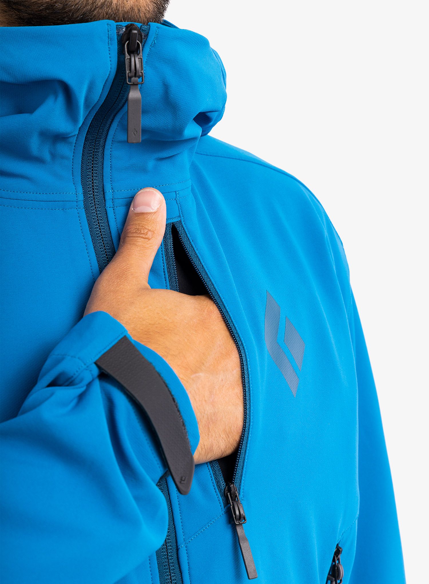 Softshell jakna Black Diamond Dawn Patrol Shell - kingfisher