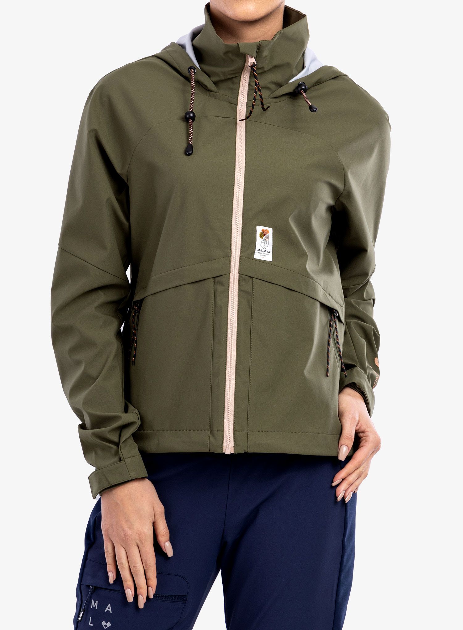 Ženski softshell Maloja Kranzmoos - moss