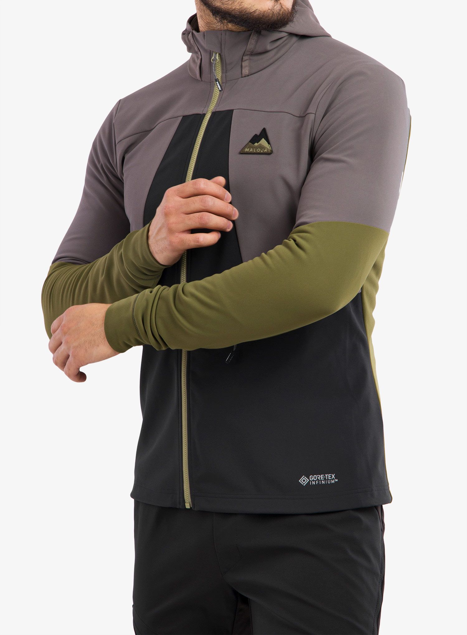 Softshell jakna Maloja Auerhahn - stone multi