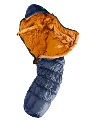 Ženska spalna vreča Deuter Exosphere -6 SL (175 cm) - ink/maple