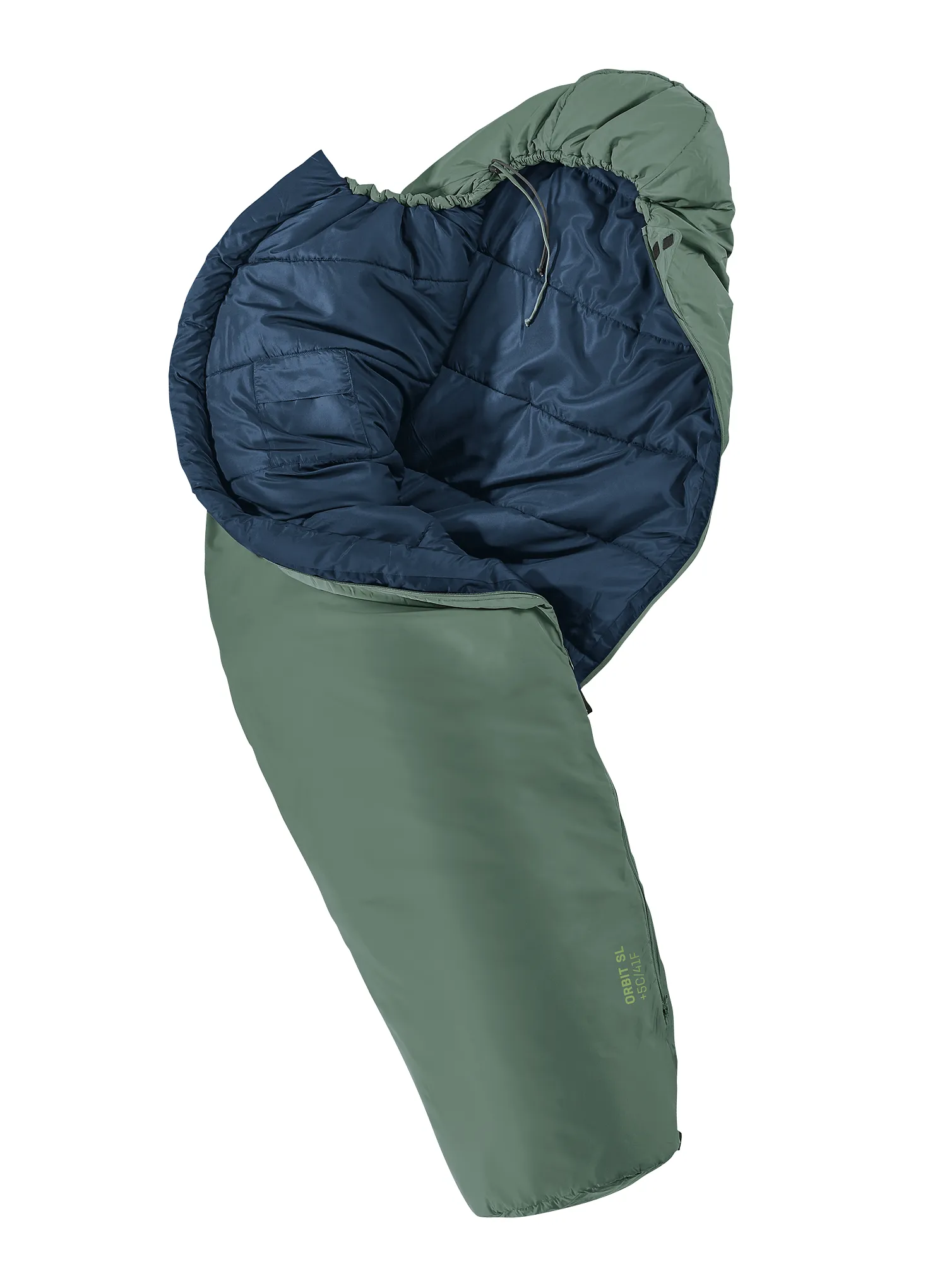 Ženska spalna vreča Deuter Orbit +5 SL (175 cm) - ivy/ink