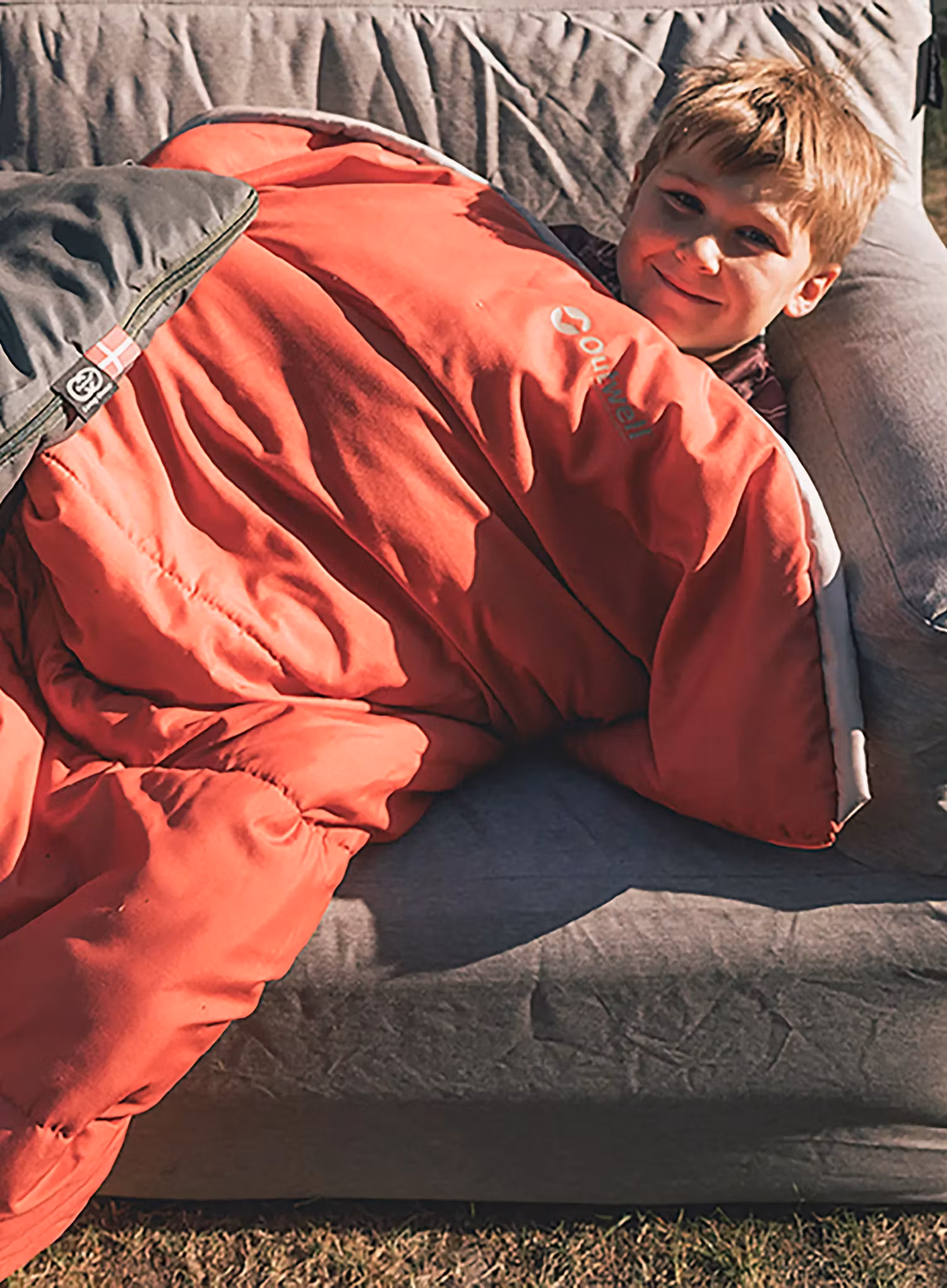 Otroška spalna vreča Outwell Champ Kids (130 cm) - burnt red