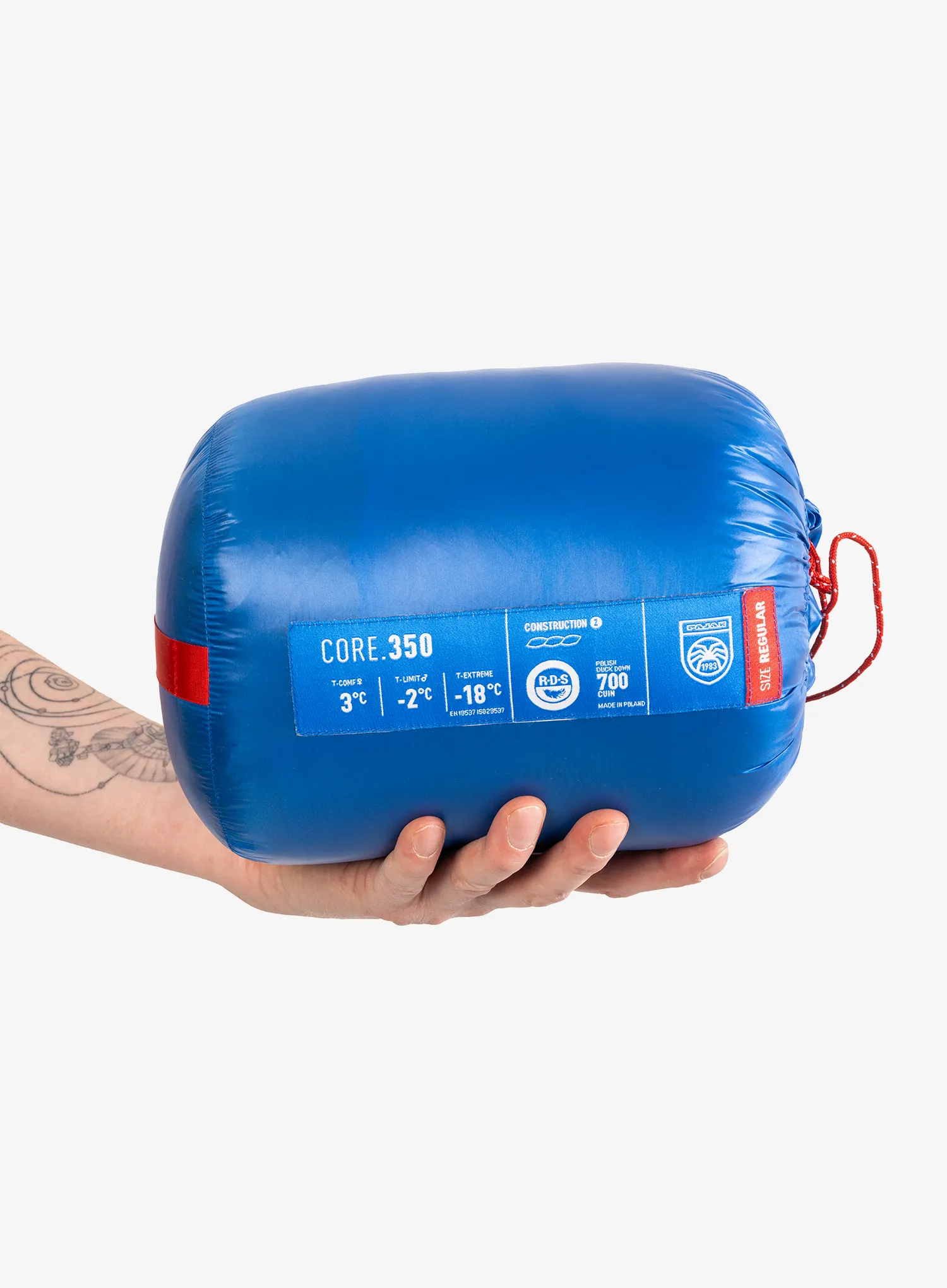 Spalna vreča Pajak Core 350 Sleeping Bag Duck Short (165 cm) - blue