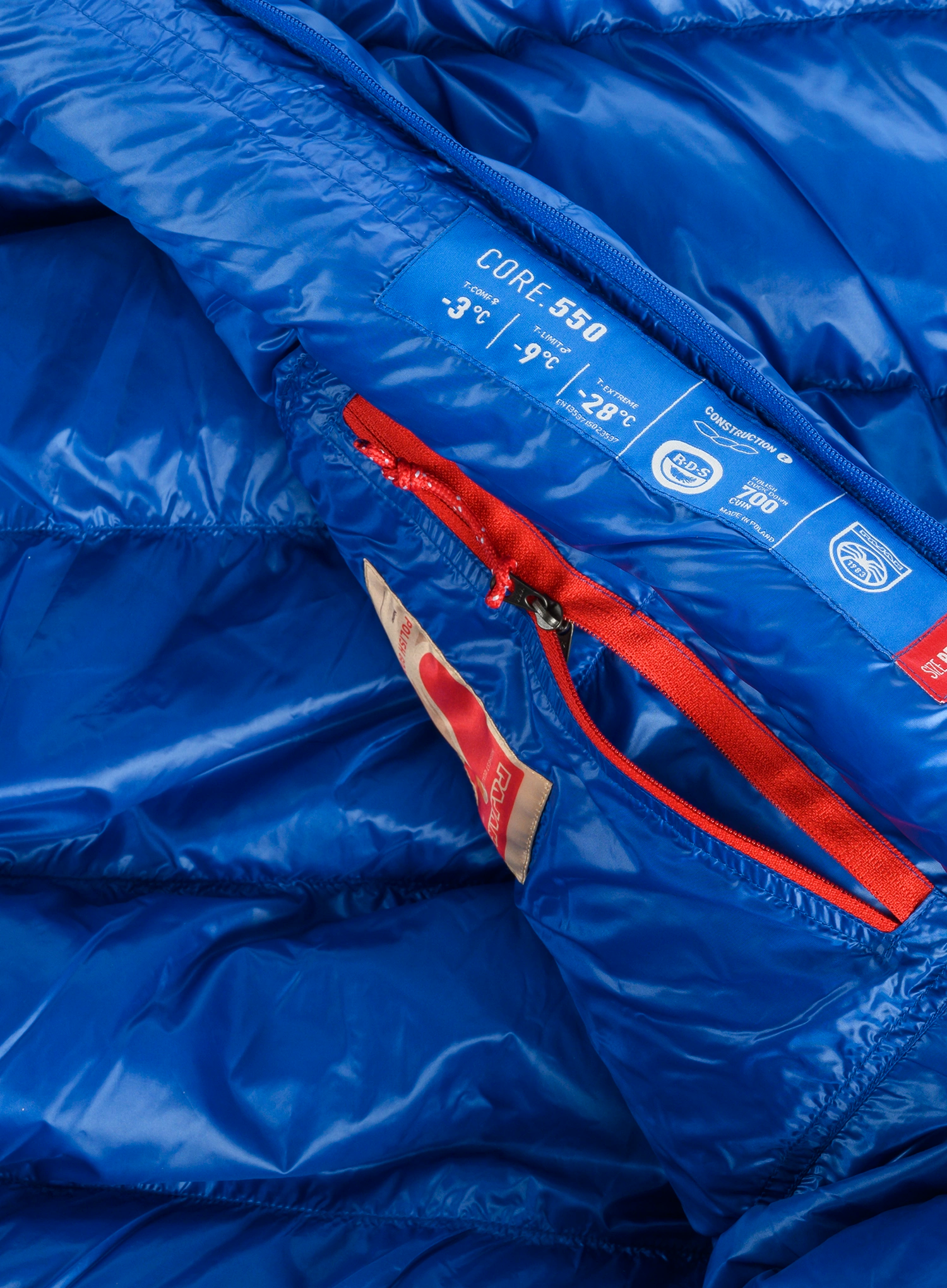 Spalna vreča Pajak Core 550 Sleeping Bag Duck (165 cm) - blue