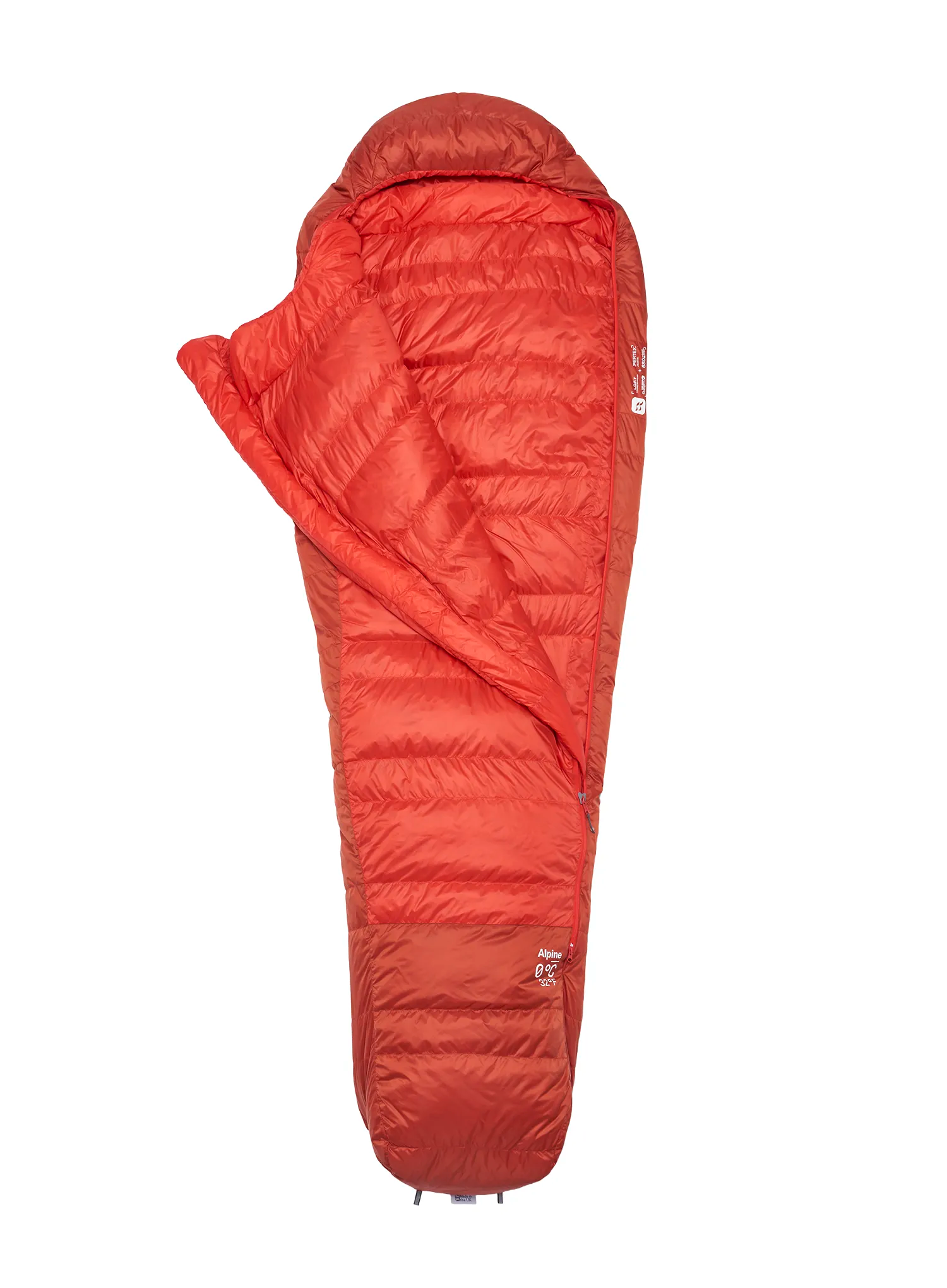 Spalna vreča Rab Alpine 0C / 32F XL (200 cm) - dark horizon/tuscan red