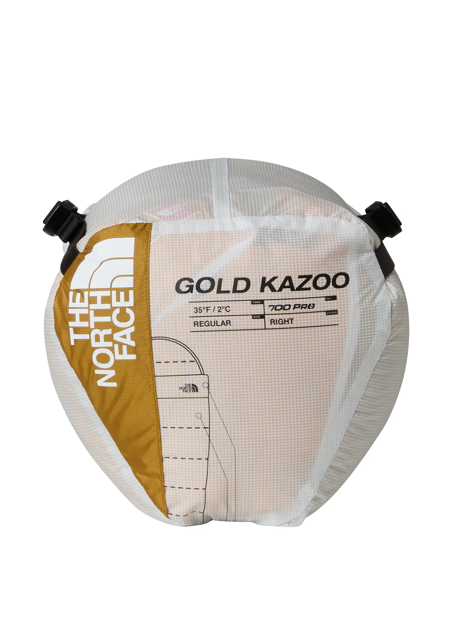 Spalna vreča The North Face Gold Kazoo Eco (183 cm) - citrine yellow/citrine yellow
