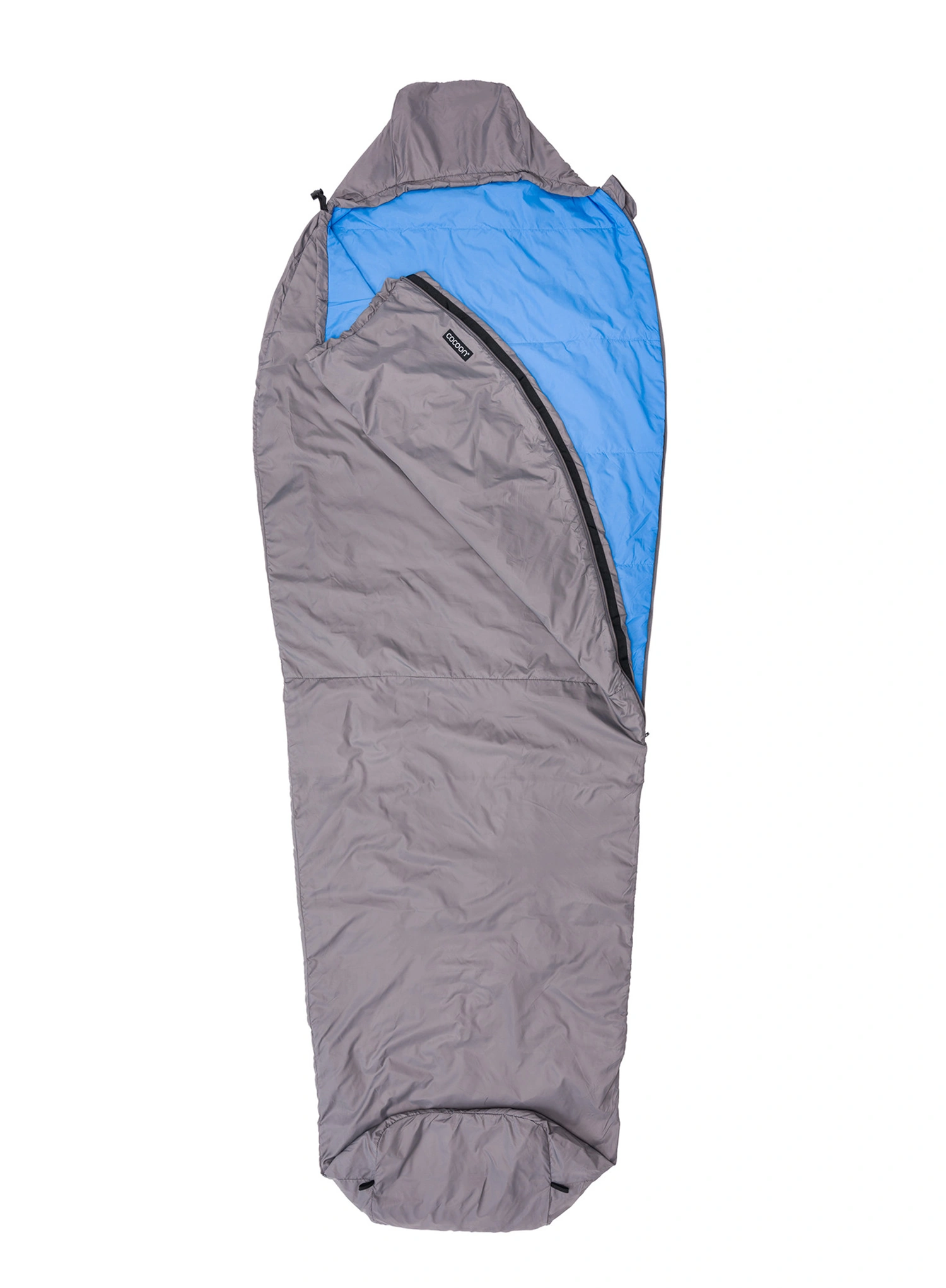 Spalna vreča Cocoon Mountain Wanderer Long (195 cm) - volcano grey/light blue