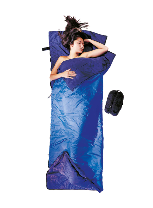 Spalna vreča Cocoon Tropic Traveler - Silk Regular (180 cm) - royal blue/tuareg