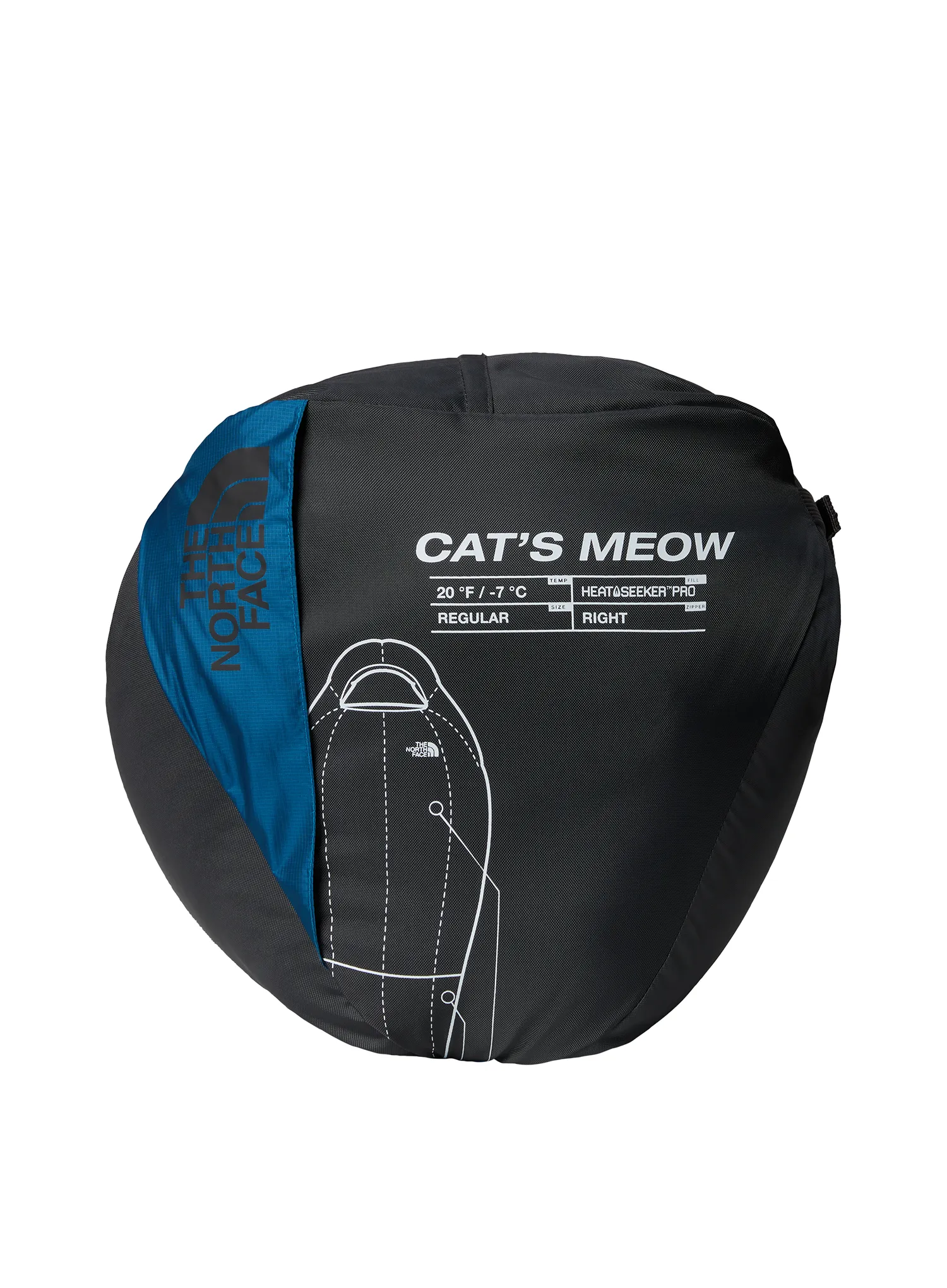 Spalna vreča The North Face Cat's Meow Eco (183 cm) - banff blue/banff blue