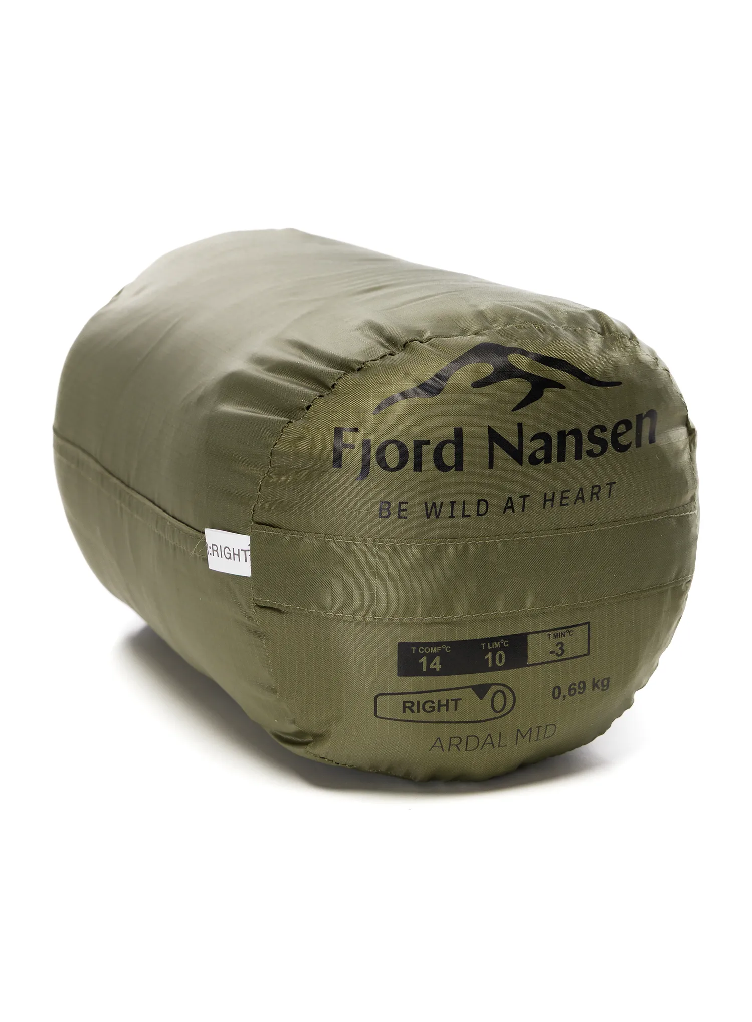 Spalna vreča Fjord Nansen Ardal Mid SBS (178 cm) - olive drab
