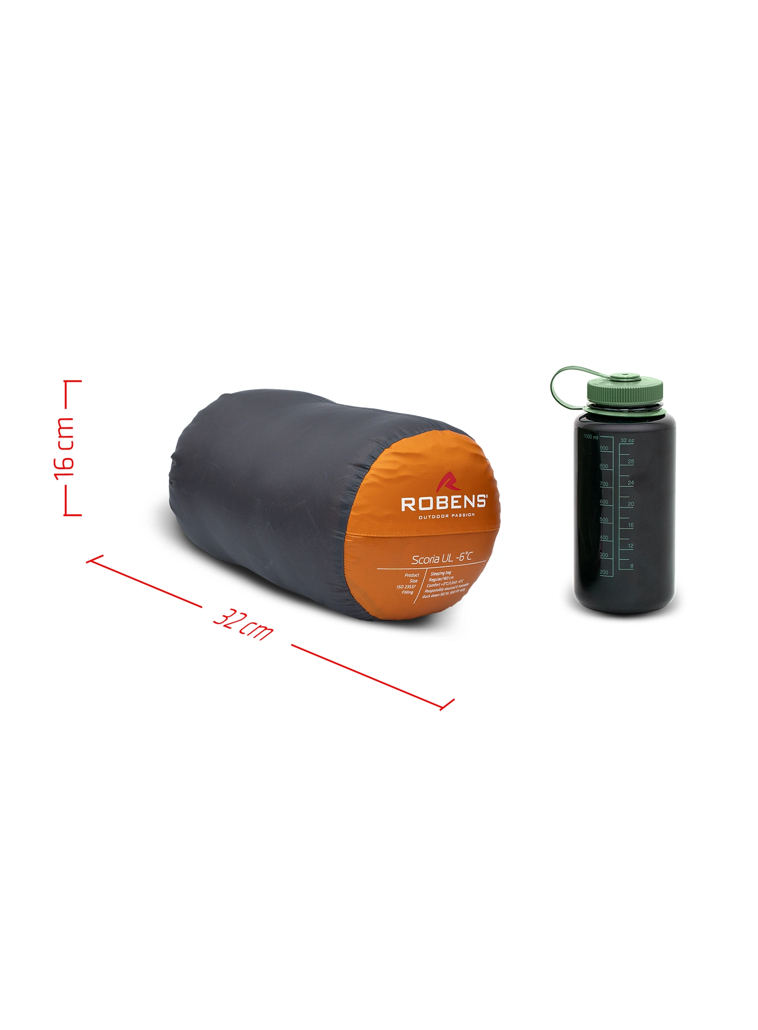 Spalna vreča Robens Scoria UL -6C Regular (180 cm) - orange
