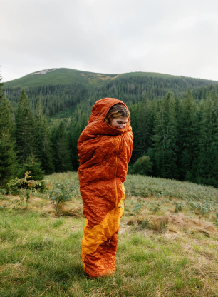 Spalna vreča Turbat Vatra 3S Regular 185 cm - cinnamon stick/orange
