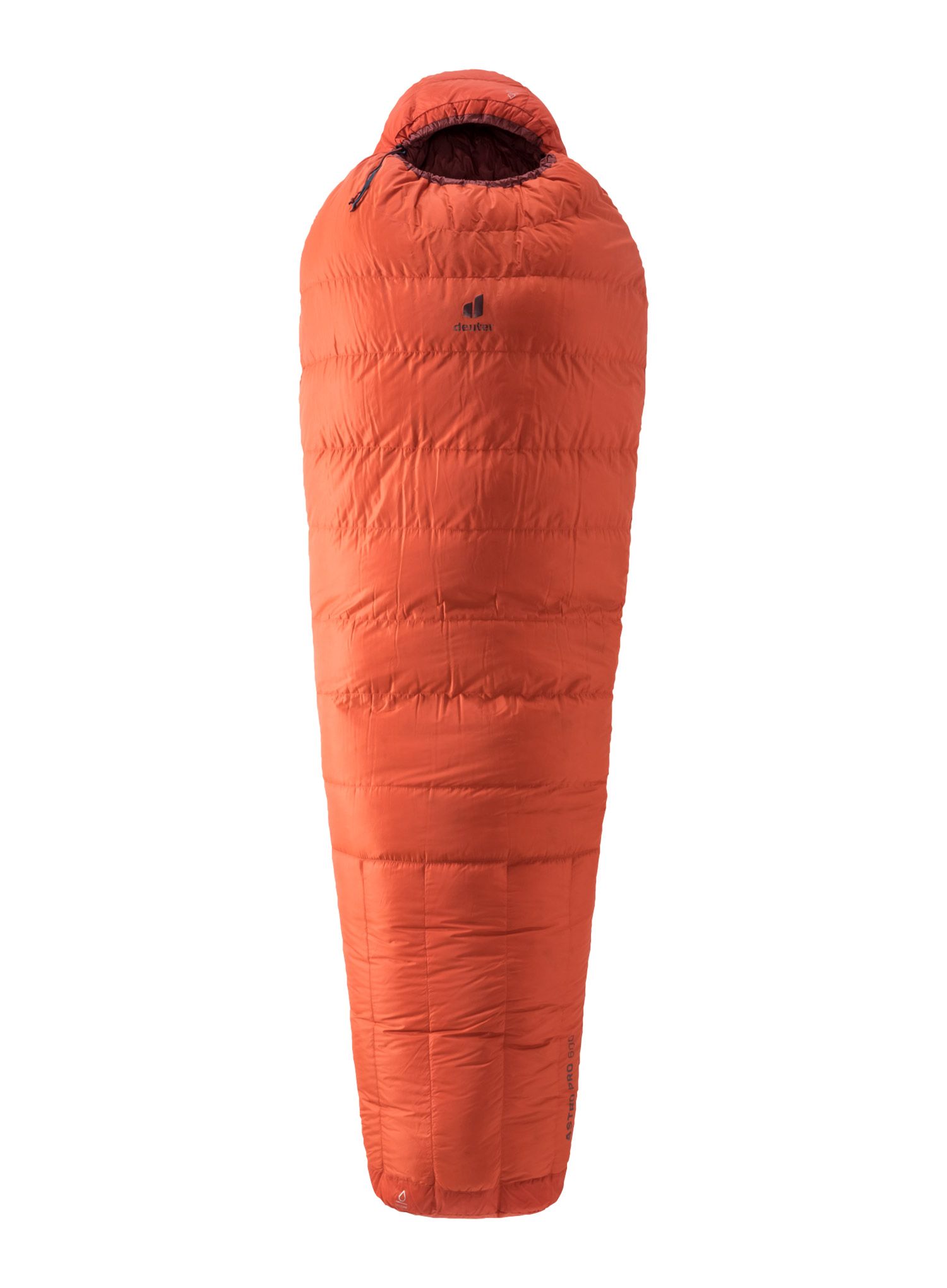 Ženska puhasta spalna vreča Deuter Astro Pro 600 SL (175 cm) - paprika/redwood