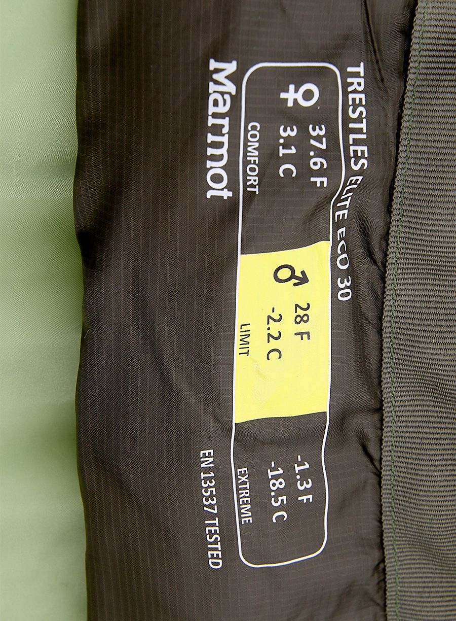 Spalna vreča Marmot Trestles Elite Eco 30 Long (198 cm) - vine green/forest