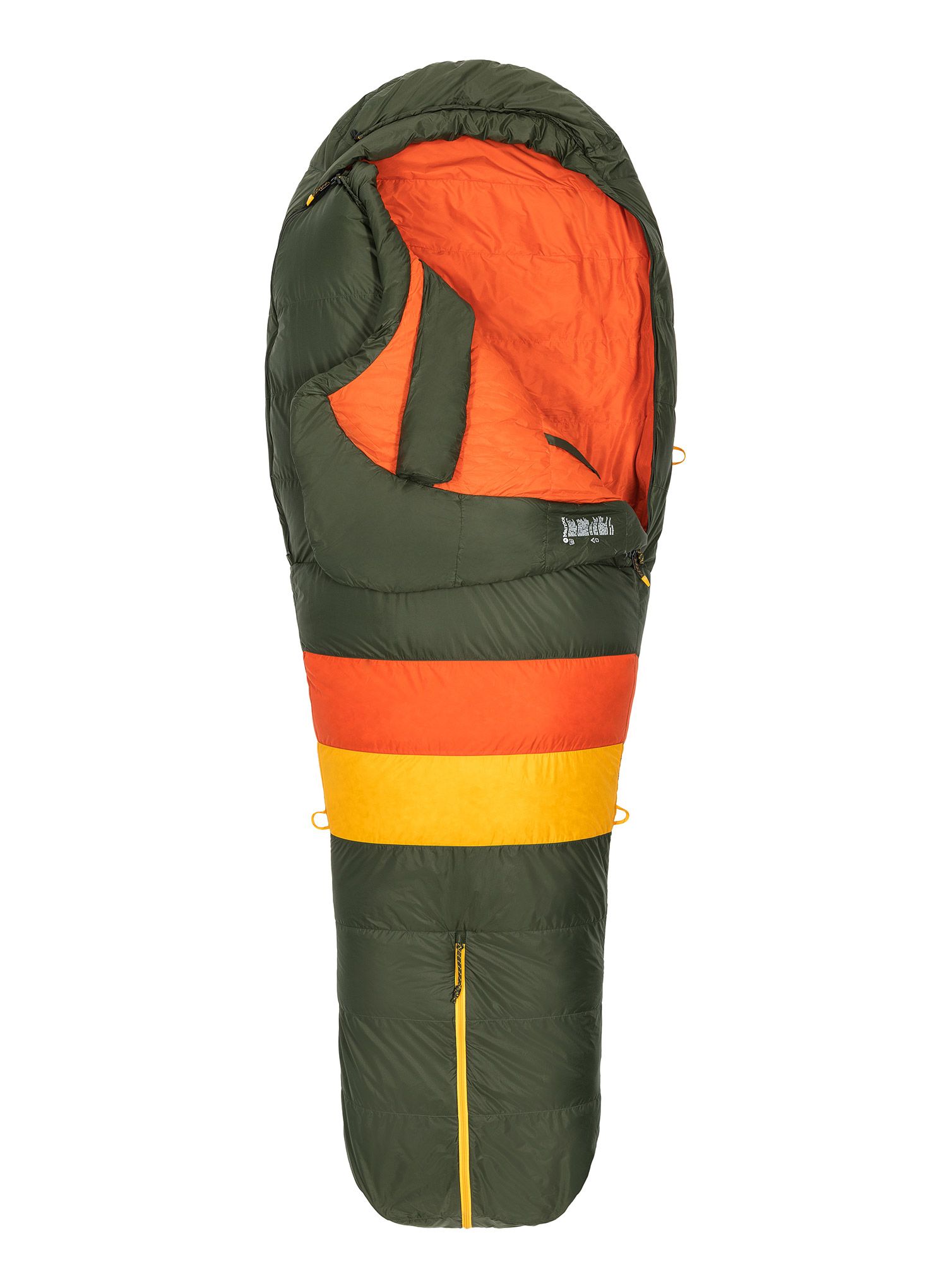 Spalna vreča Marmot Never Winter Long (198 cm) - nori/red sun