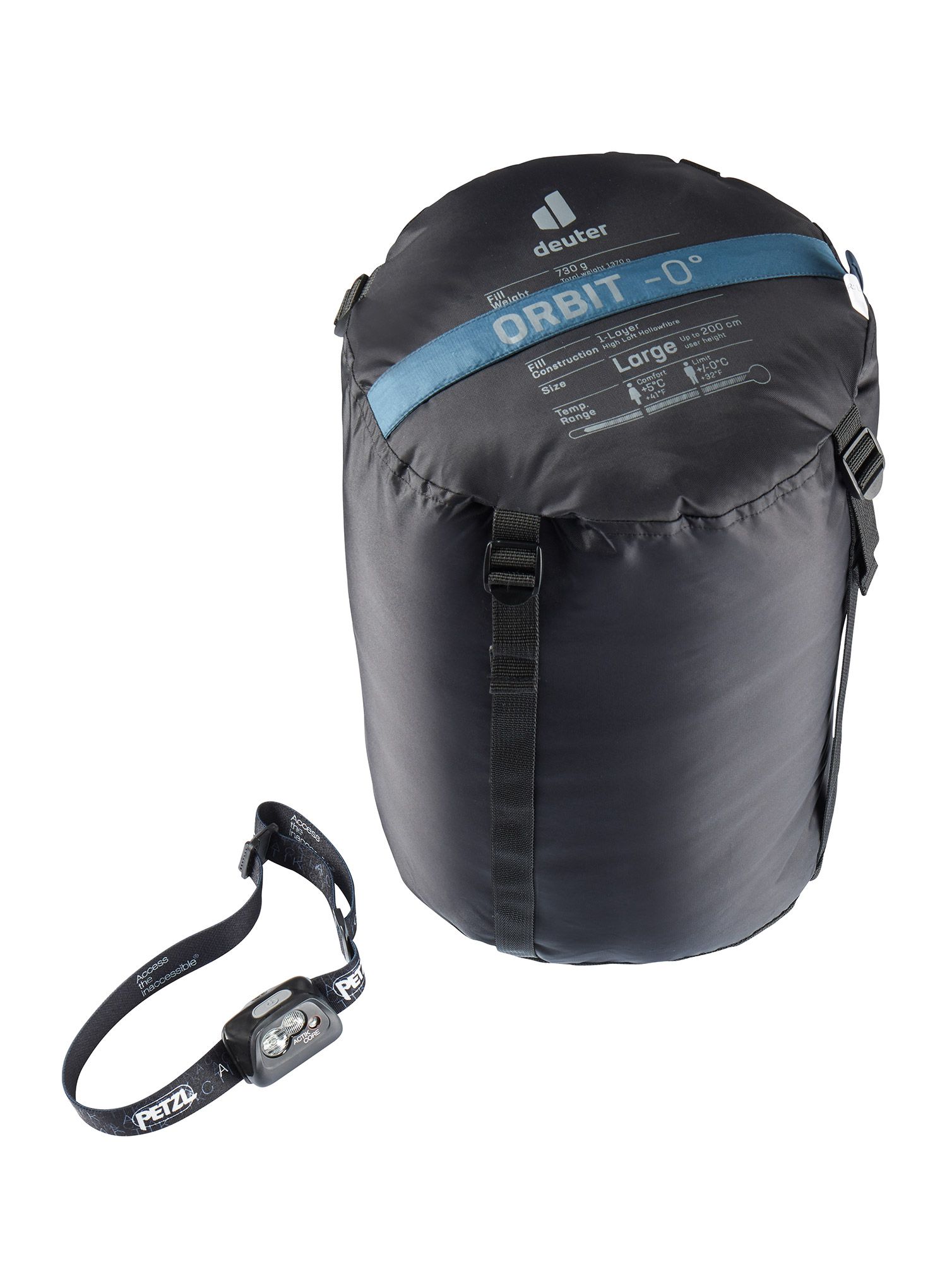 Spalna vreča Deuter Orbit 0° REG (185 cm) - arctic/ink