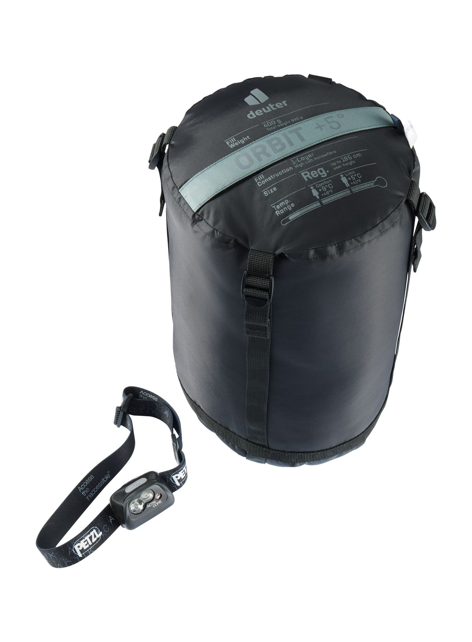 Spalna vreča Deuter Orbit +5° L (200 cm - shale/ink