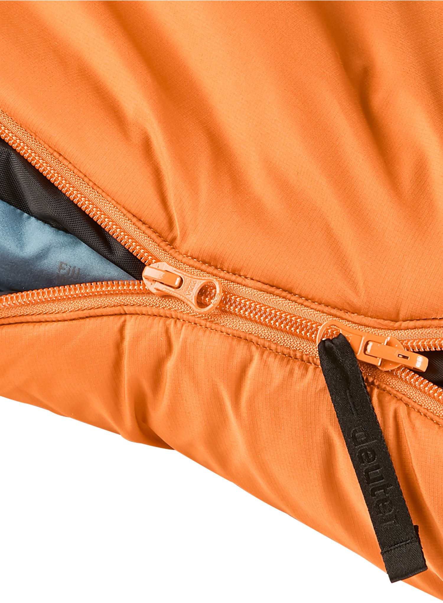 Ženska spalna vreča s sintetičnim polnilom Deuter Orbit -5° SL (175 cm) - mandarine/slateblue