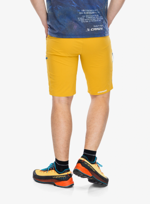 Kratke hlače Crazy Short Traverse - sulfur/black