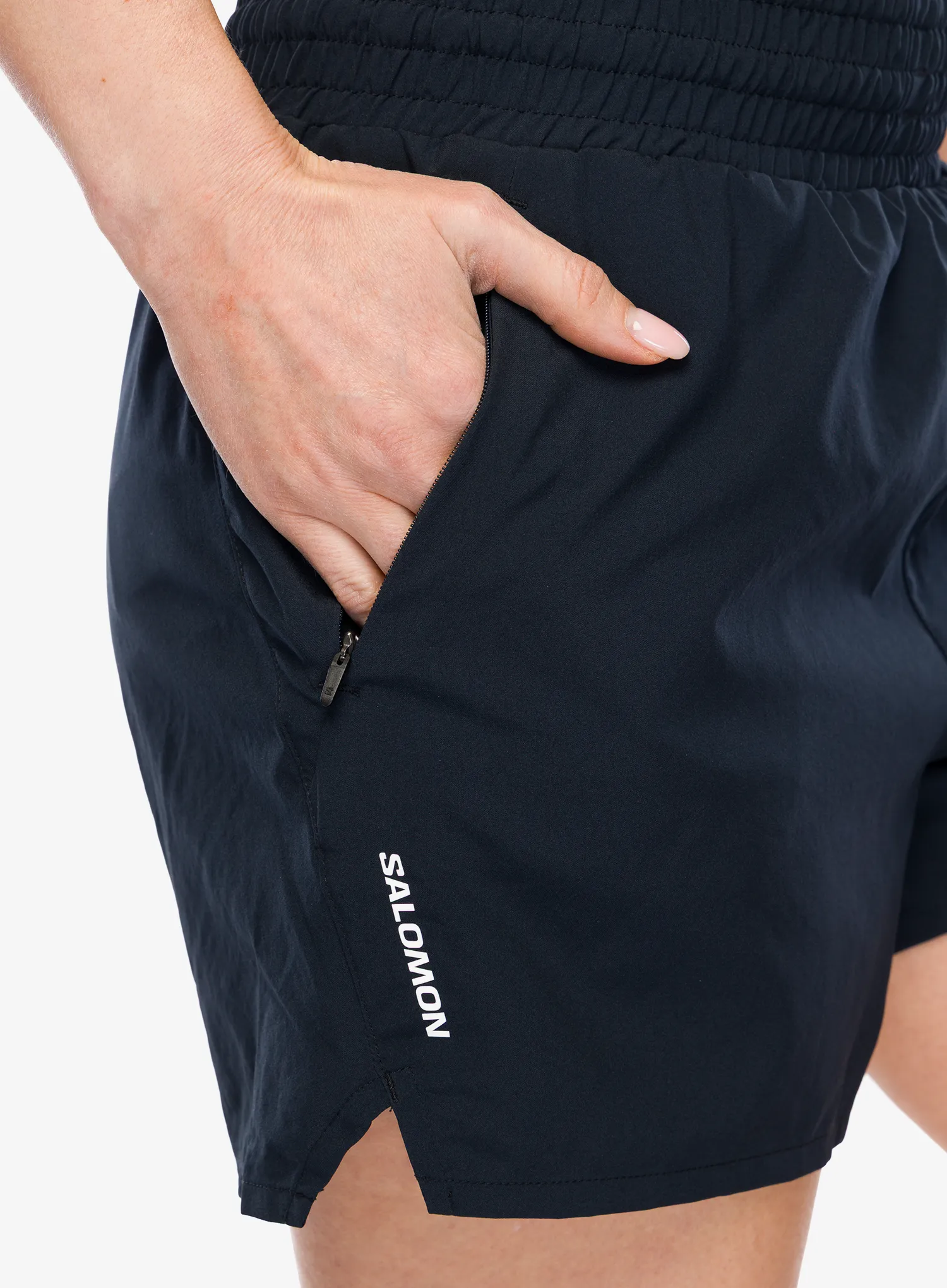 Ženske tekaške kratke hlače Salomon Shakeout Core 2in1 Shorts 4 - deep black