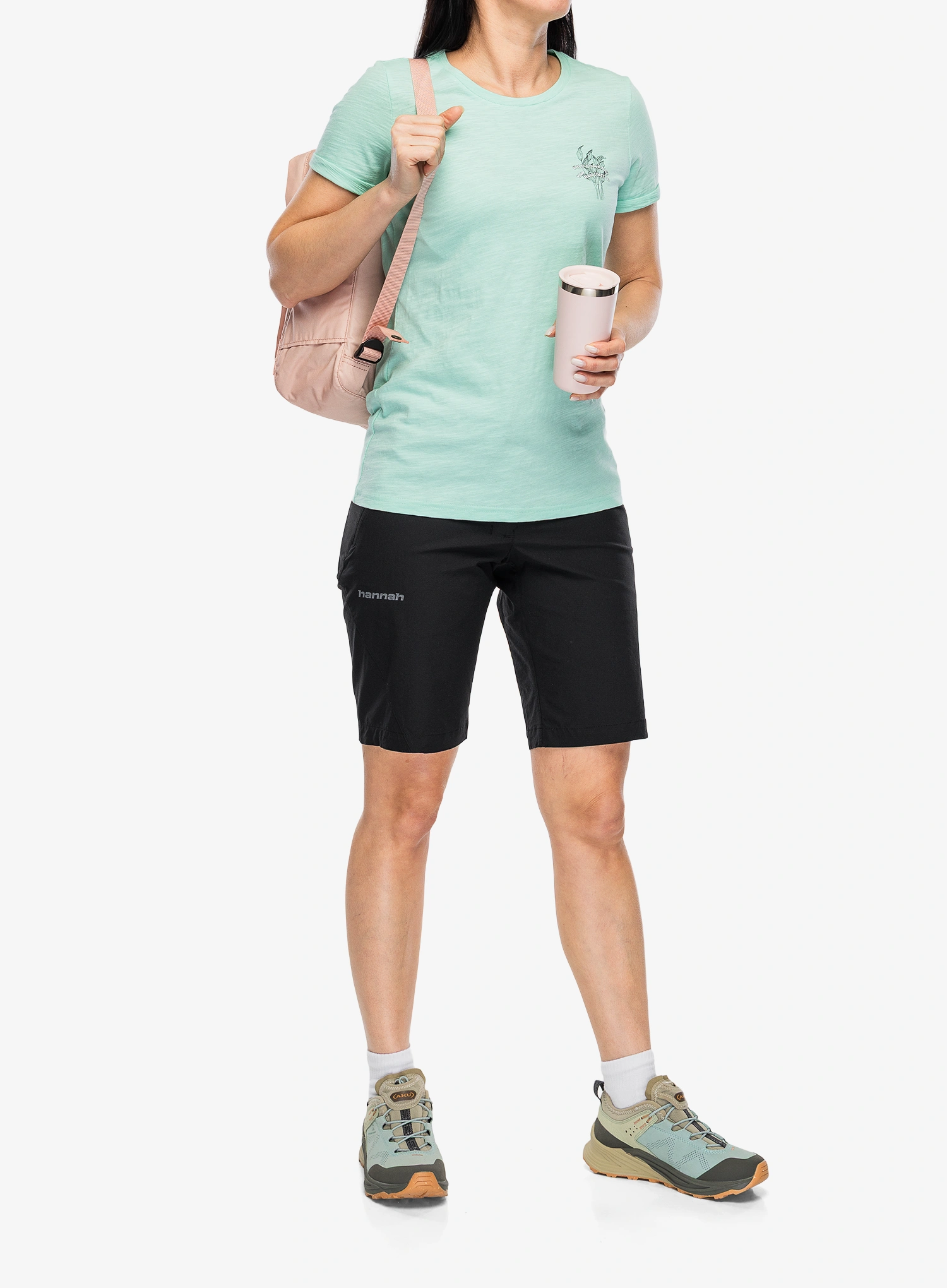 Ženske kratke hlače Hannah Atta Shorts - anthracite