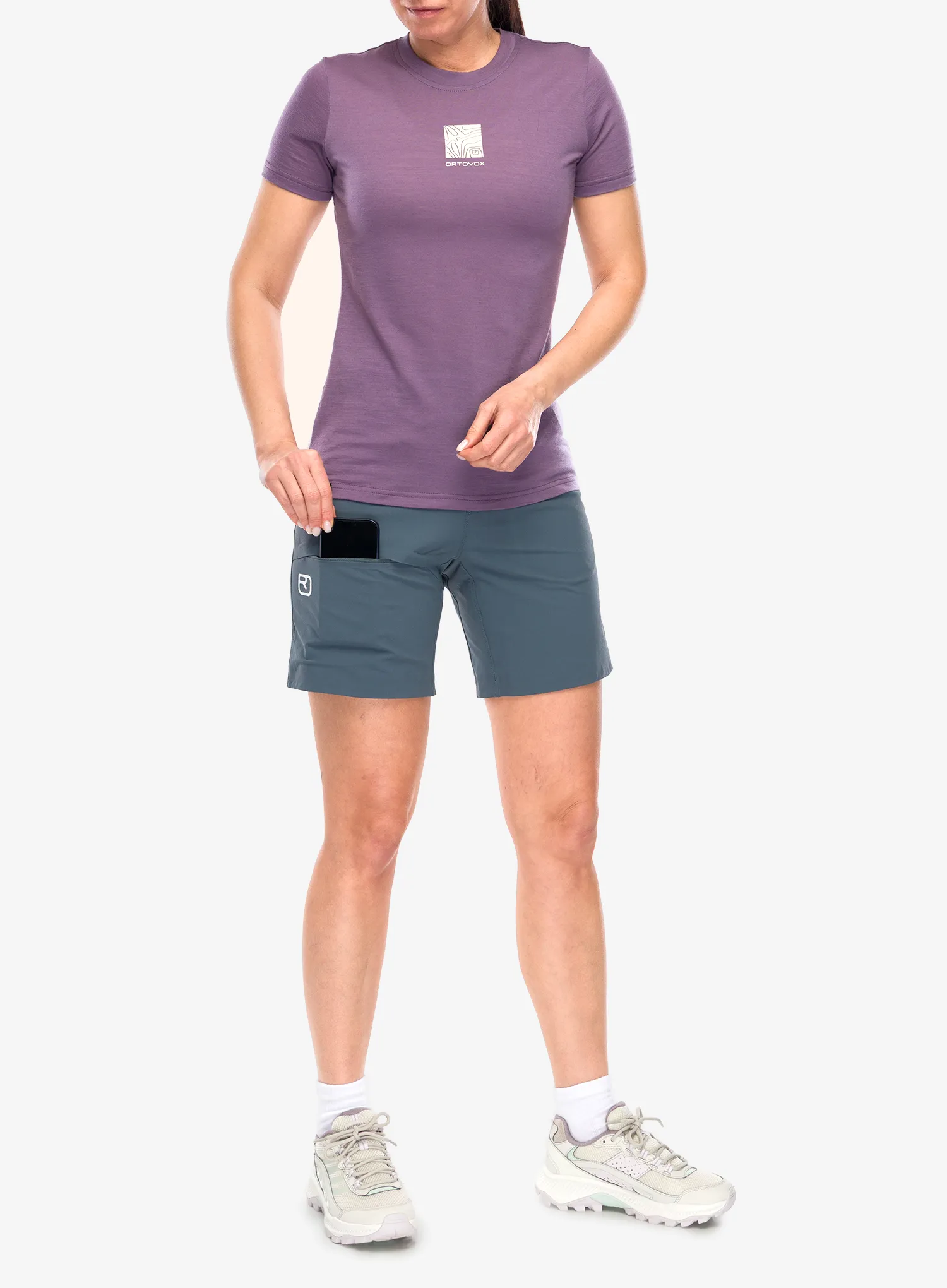 Ženske kratke hlače Ortovox Brenta Shorts - dark arctic grey
