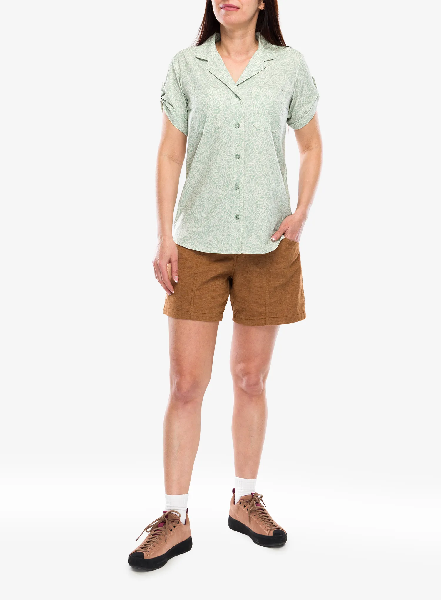 Ženske kratke hlače Royal Robbins Hemp Adventure Short - pecan