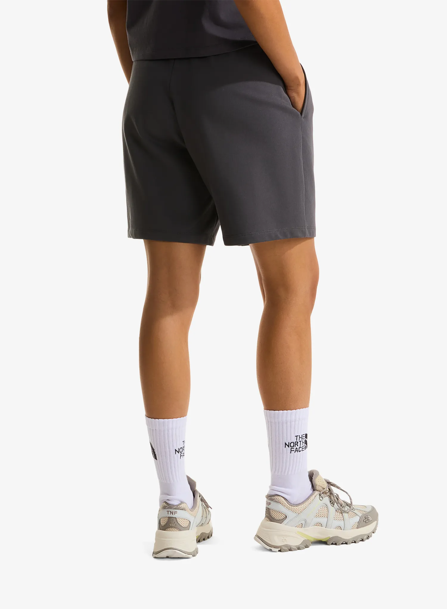 Ženske kratke hlače The North Face Essential Light Relaxed Shorts - anthracite grey