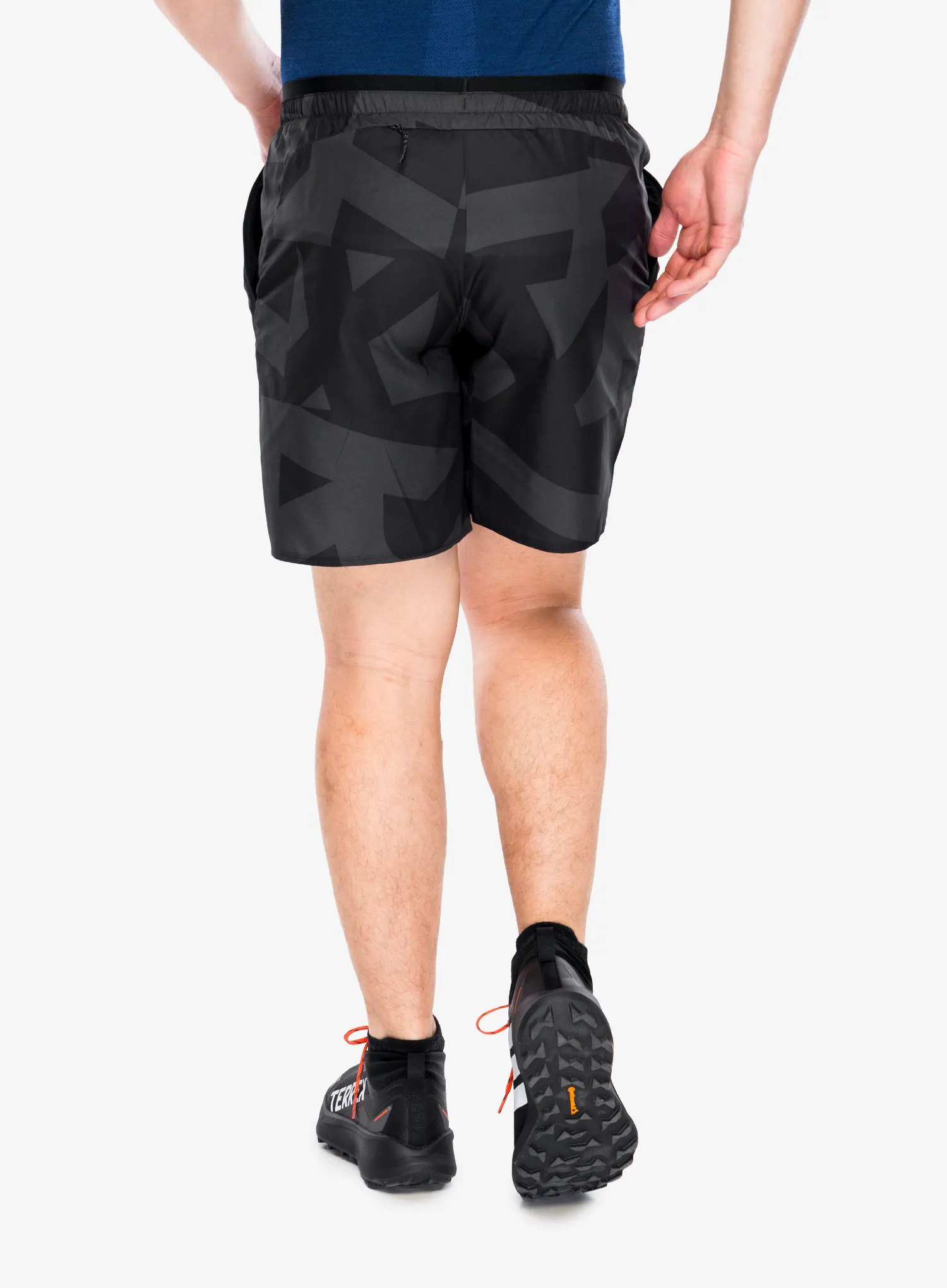 Tekaške kratke hlače adidas TERREX Multi Light Shorts Printed - black/carbon/black/bl