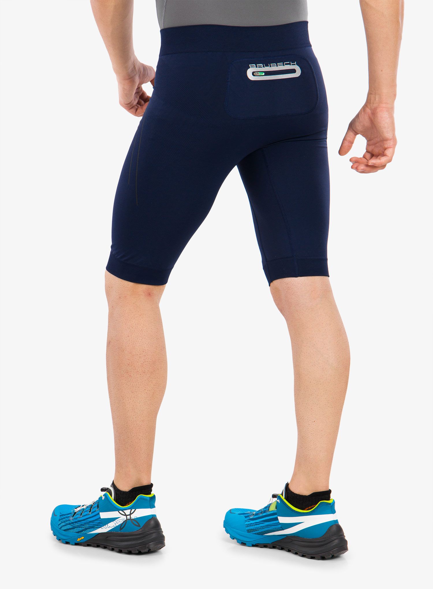 Tekaške kratke hlače Brubeck Running Force 1/2 - navy