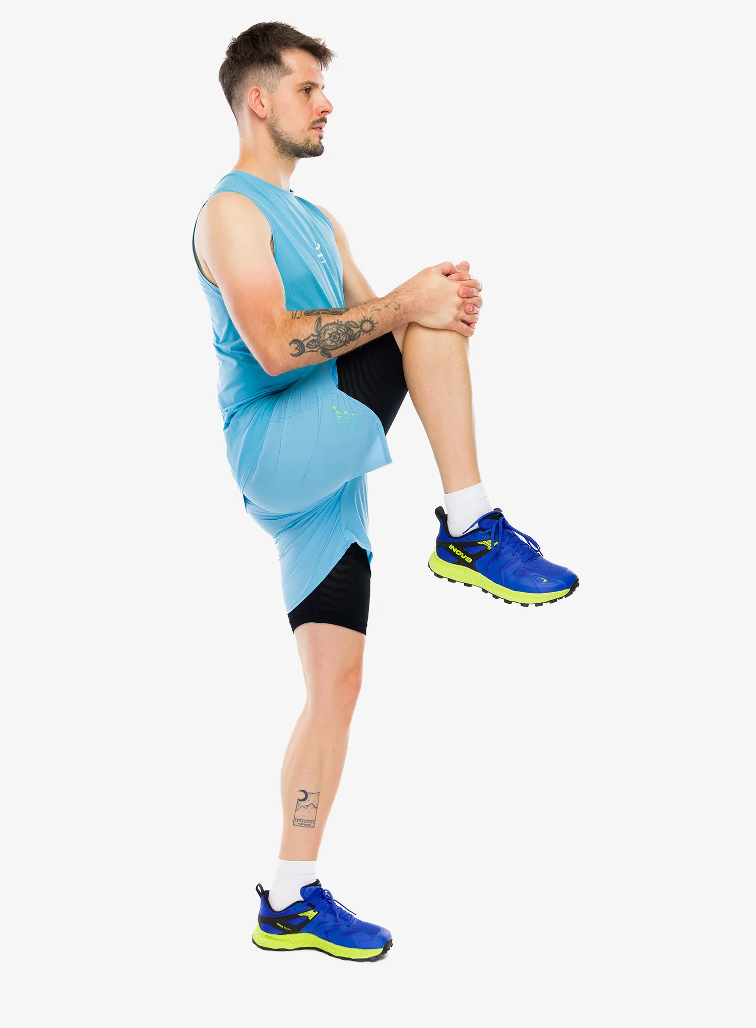 Tekaške kratke hlače Compressport Trail Racing 2-In-1 Short - norse blue