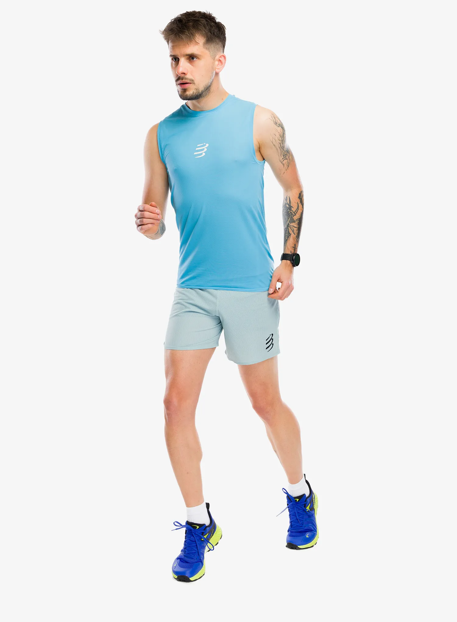 Tekaške kratke hlače Compressport Trail Racing Overshort - ether