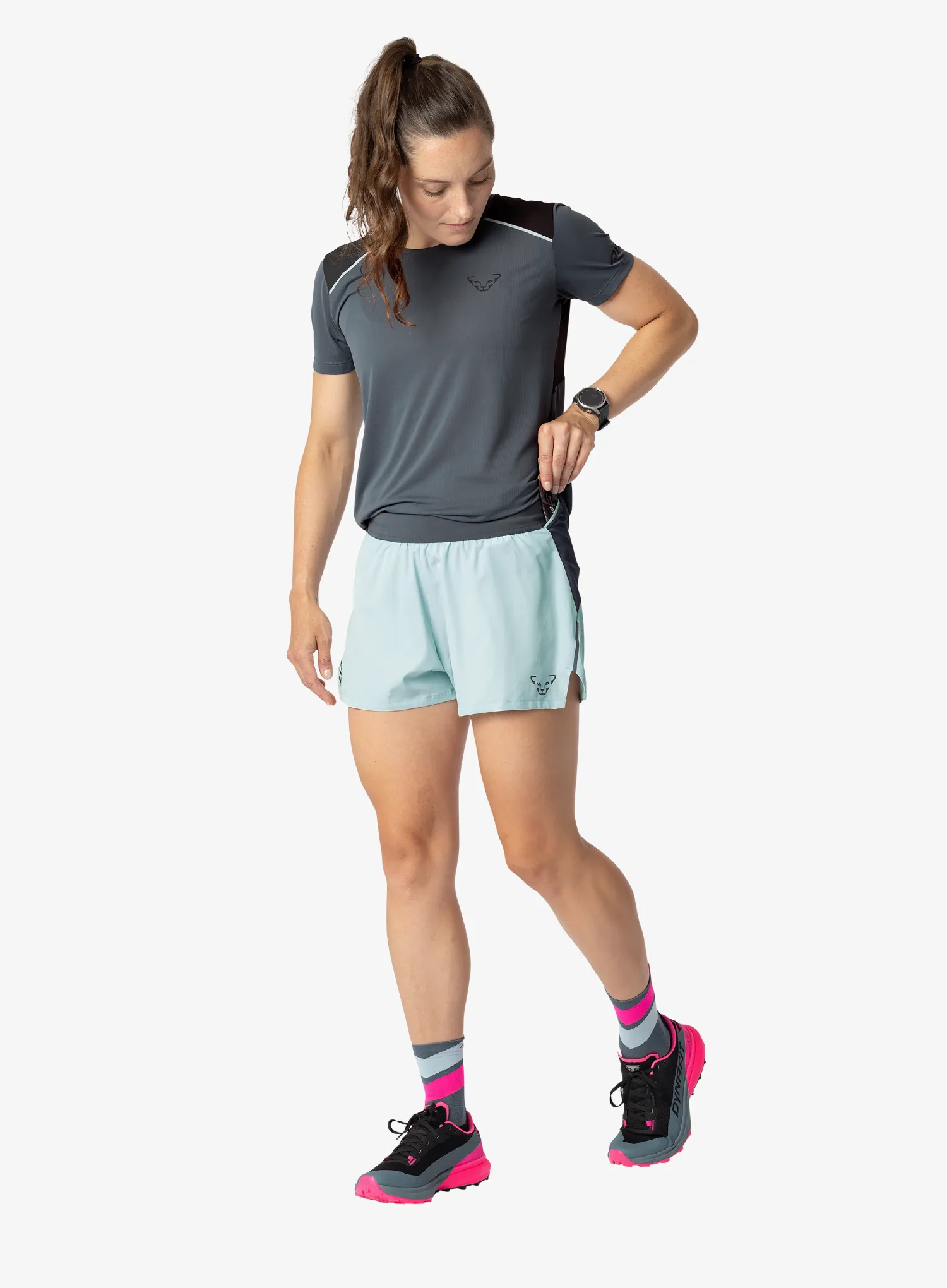 Ženske tekaške kratke hlače Dynafit Sky Shorts - cloud blue