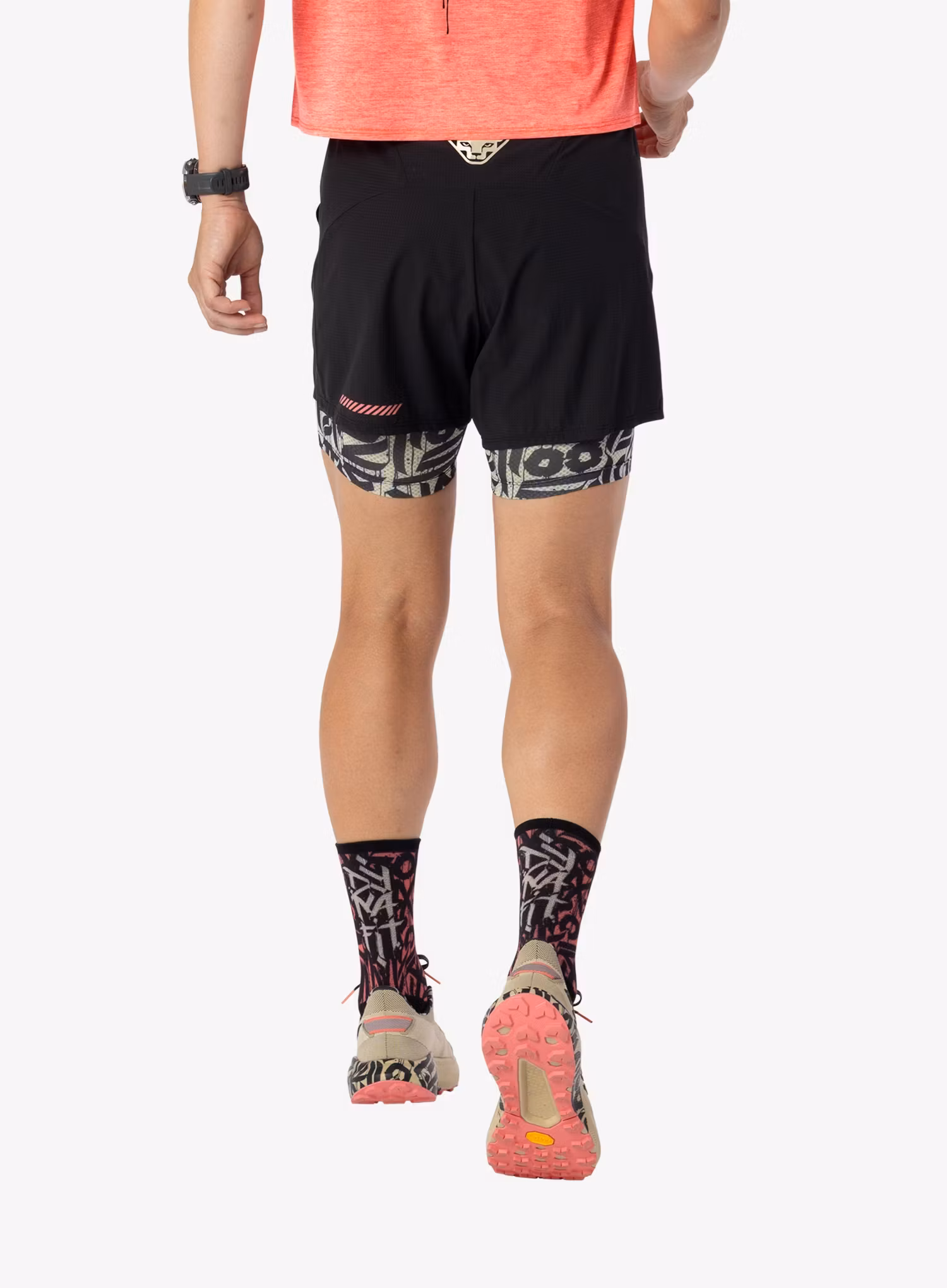 Ženske tekaške kratke hlače Dynafit Trail 2In1 Shorts - overcast/black out