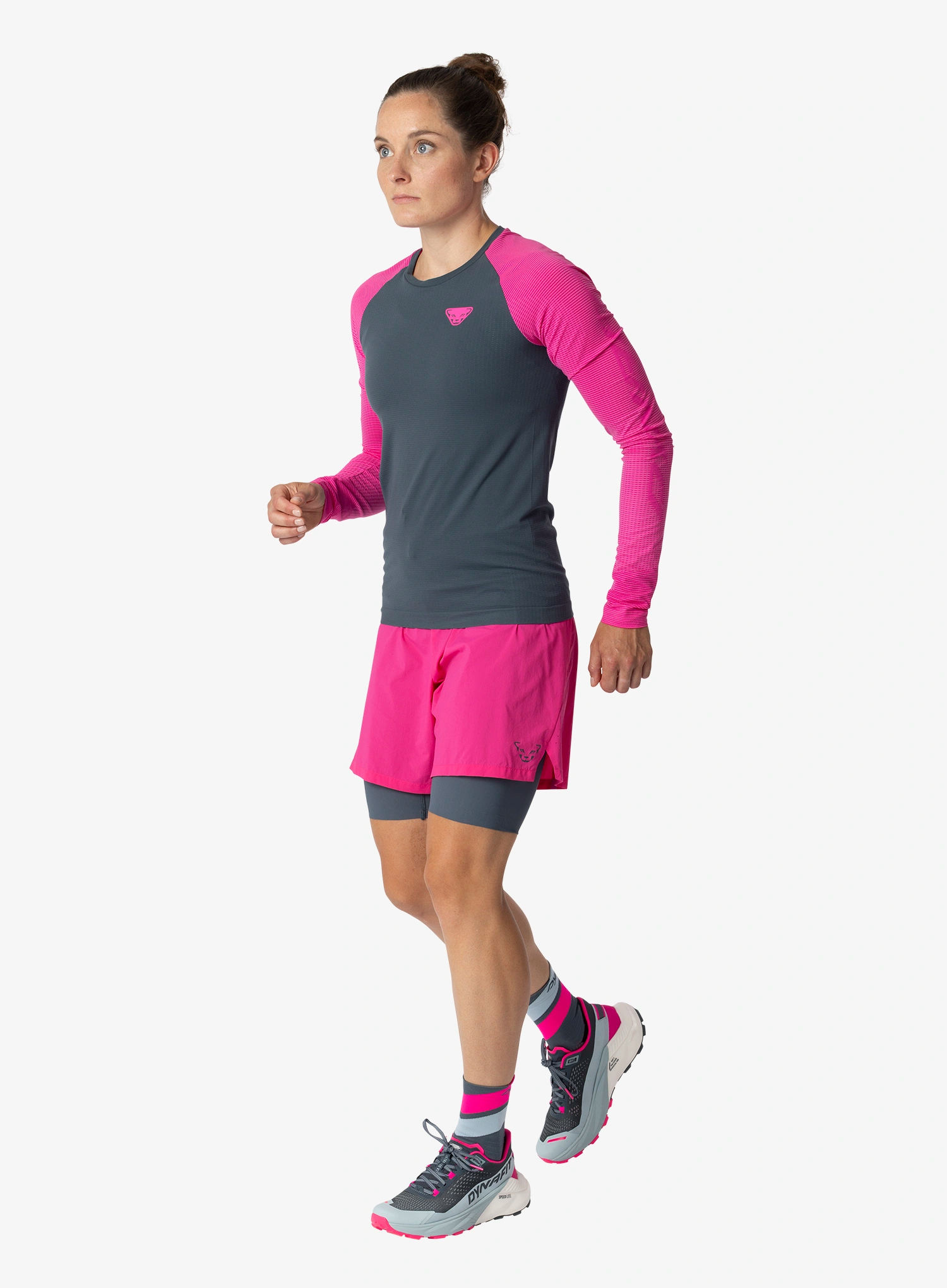 Ženske tekaške kratke hlače Dynafit Ultra 2/1 Shorts - pink glo