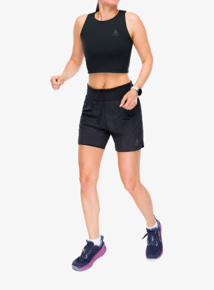 Ženske tekaške kratke hlače Odlo X-Alp Trail 5 Inch 2-In-1 Short - black