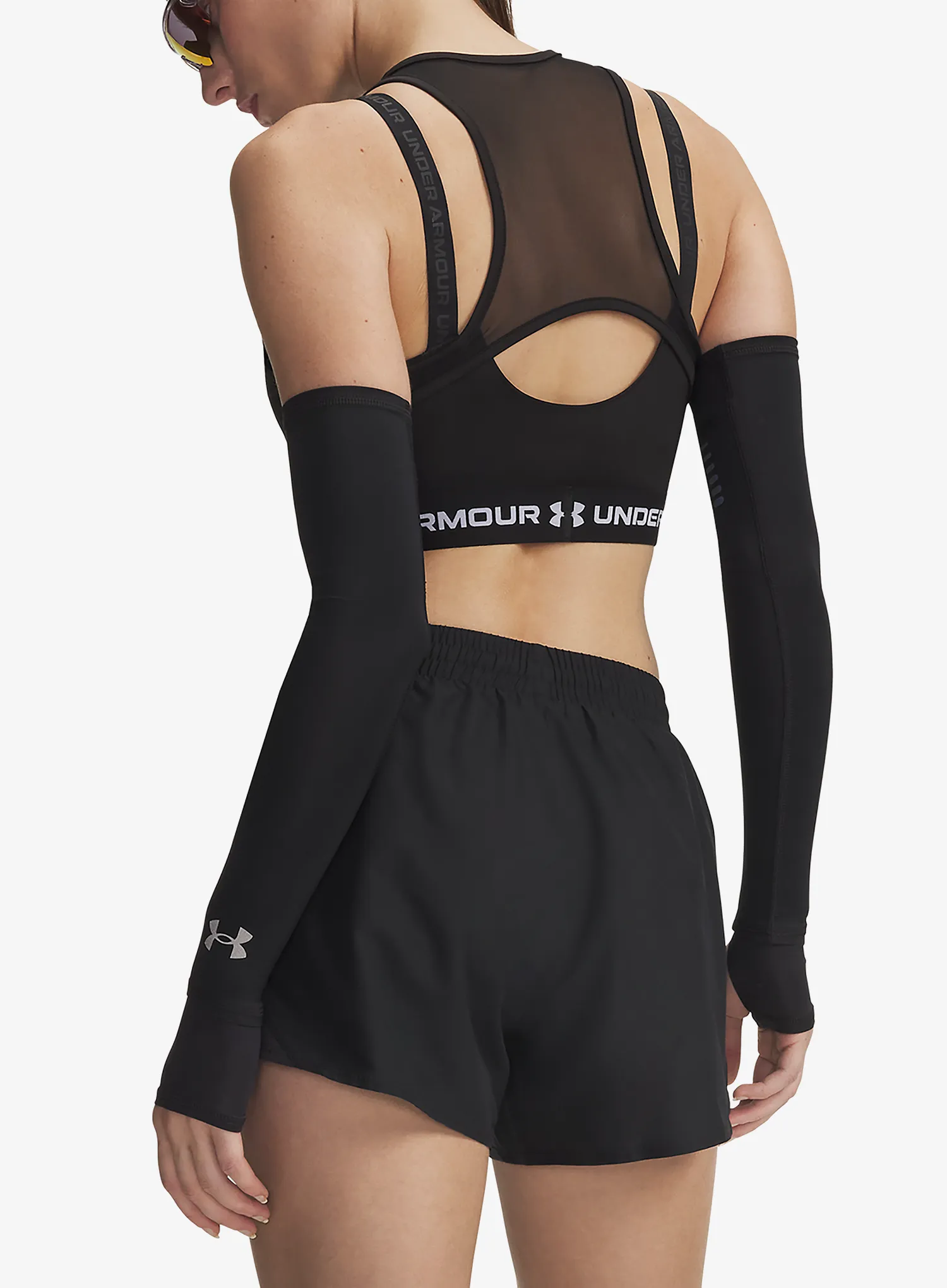 Ženske tekaške kratke hlače Under Armour Fly By 3in Shorts - black/black/reflective