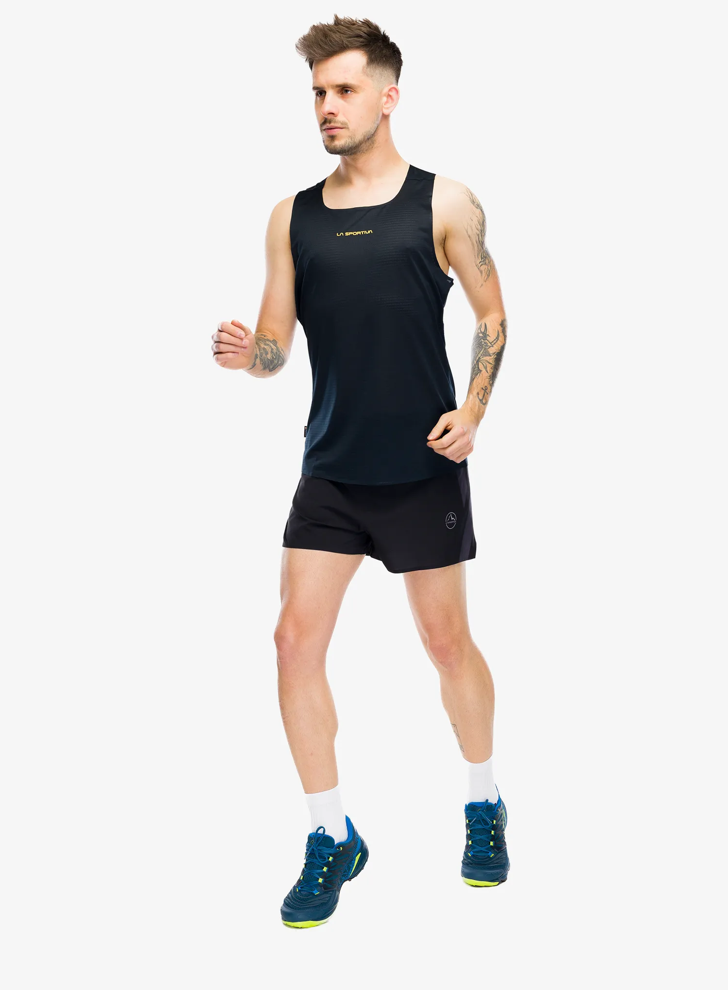 Tekaške kratke hlače La Sportiva Flow 3in Short - black/chalk