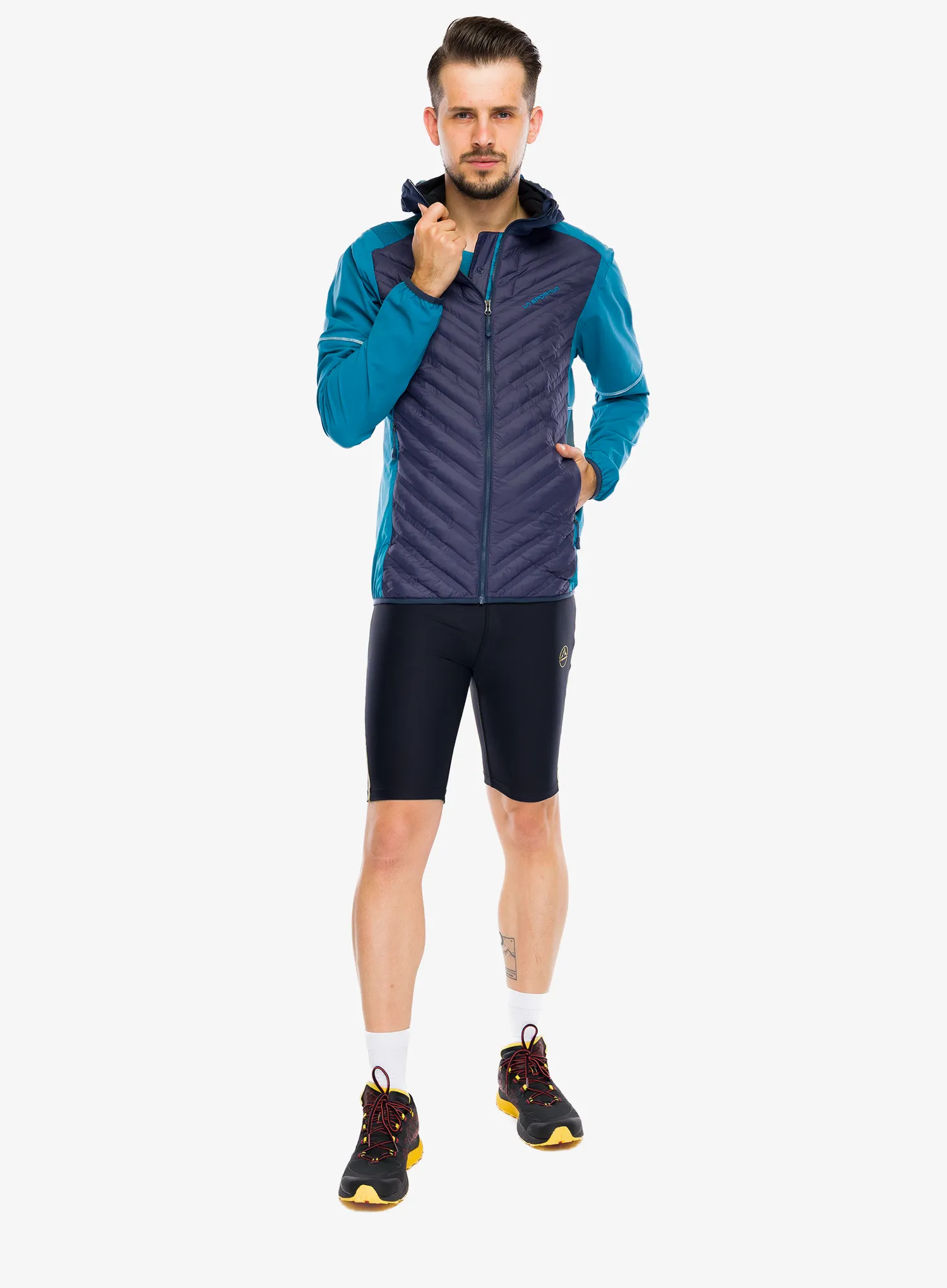 Tekaške kratke hlače La Sportiva Triumph Tight Short - black/yellow