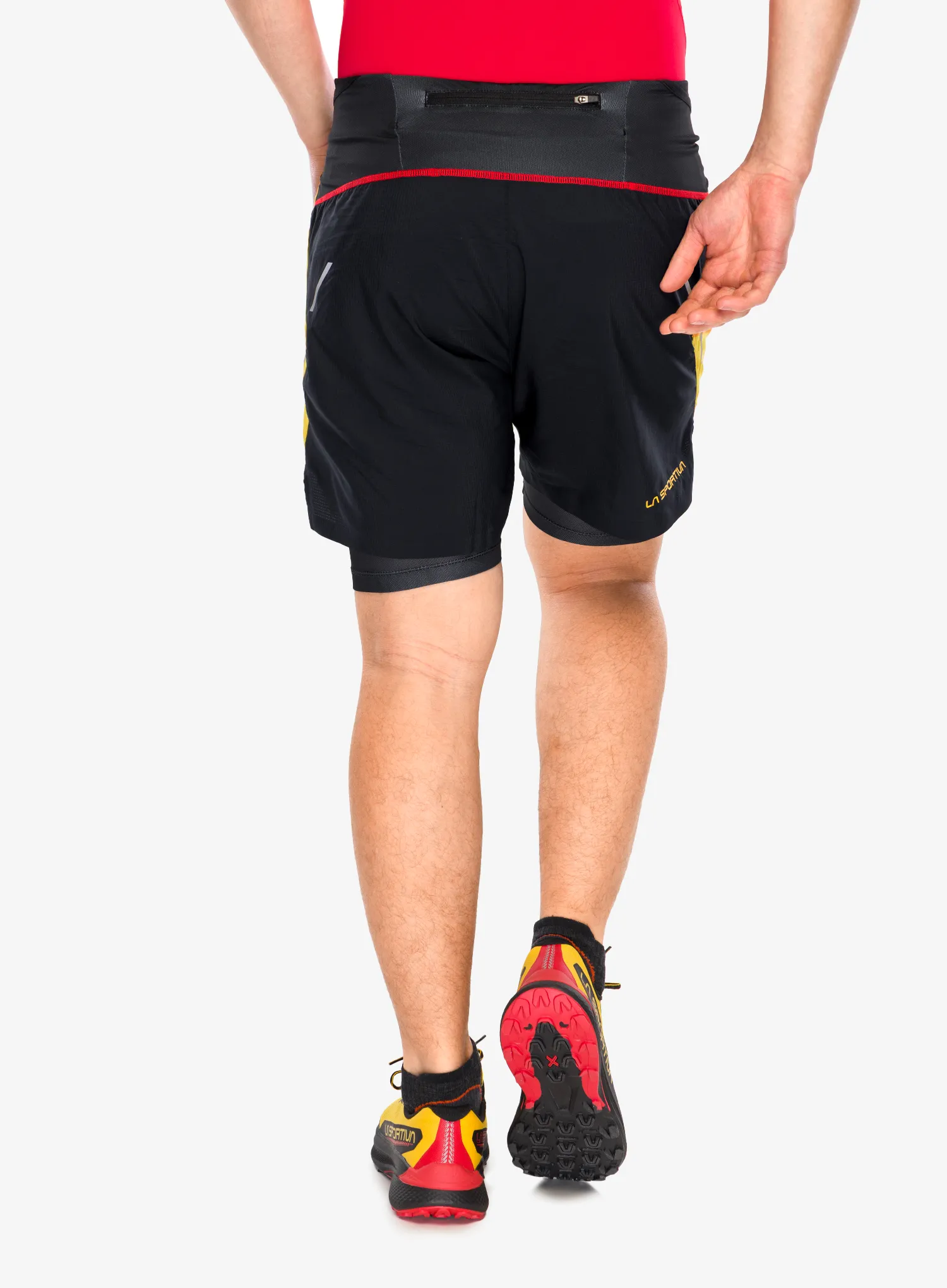 Tekaške kratke hlače La Sportiva Ultra Distance Shorts - yellow/black