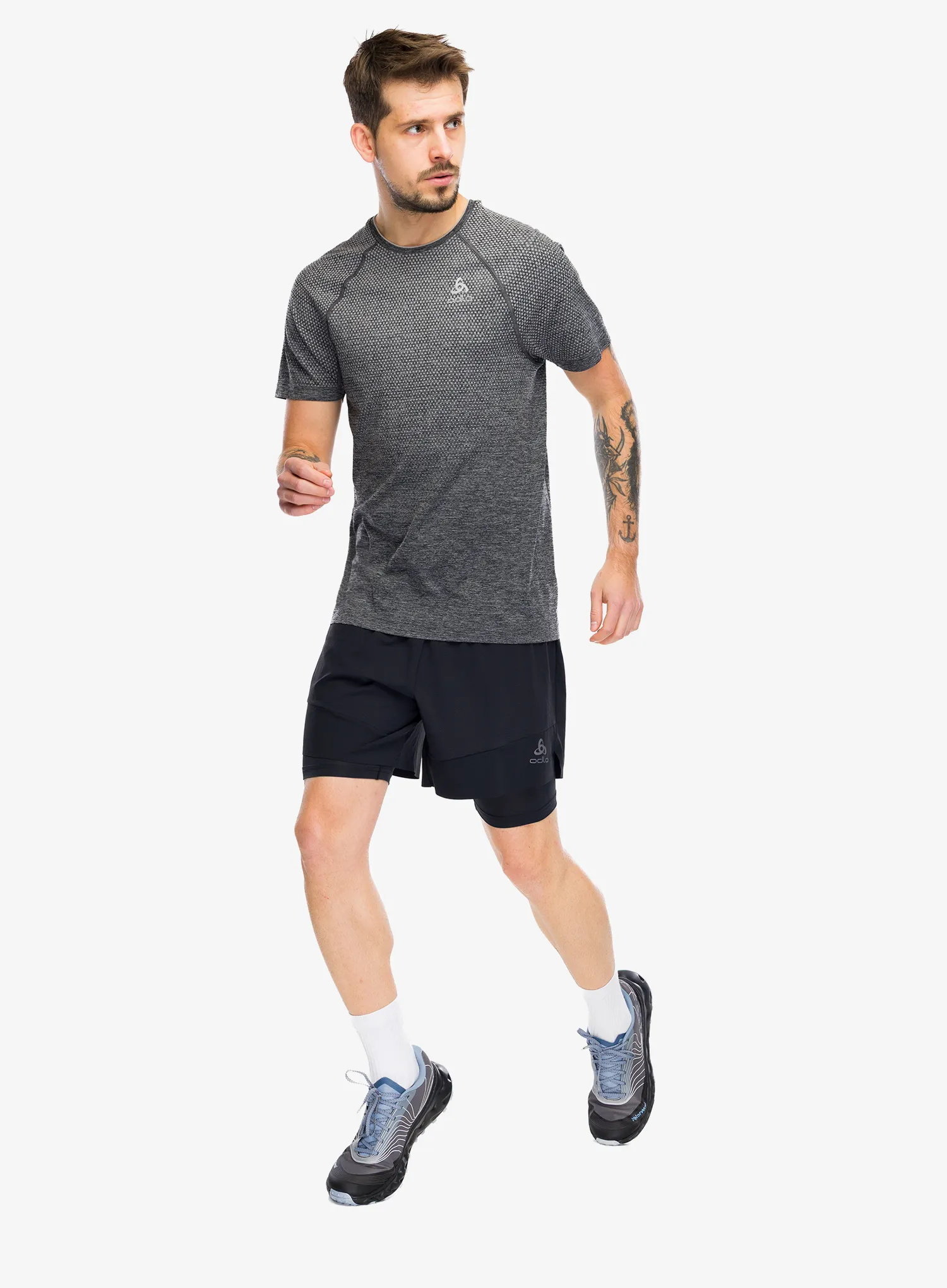 Tekaške kratke hlače Odlo X-Alp Trail 6 Inch 2-In-1 Short - black