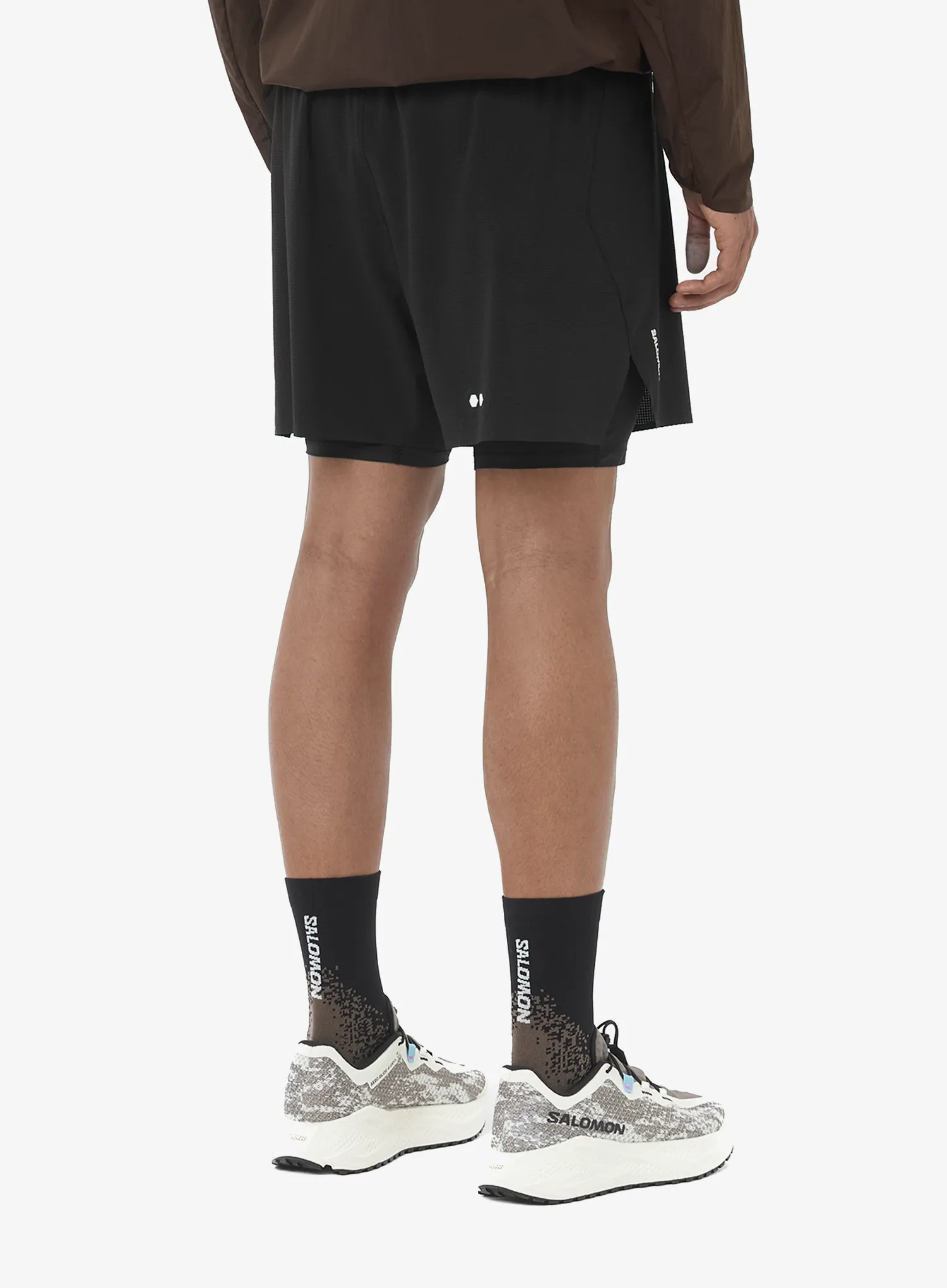 Tekaške kratke hlače Salomon Sense Aero 2In1 Shorts 5 - deep black