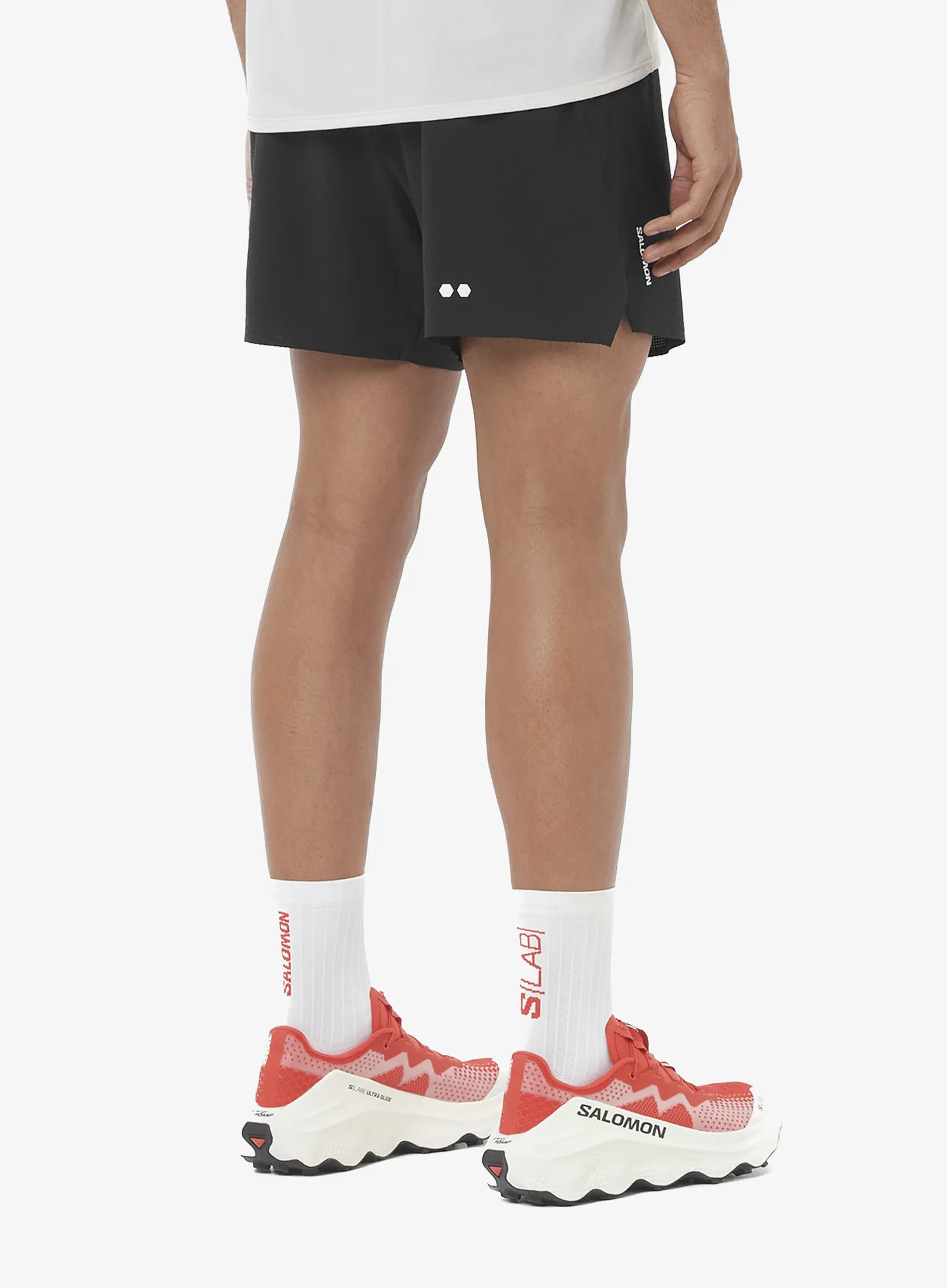 Tekaške kratke hlače Salomon Sense Aero Stow 5 Shorts - deep black